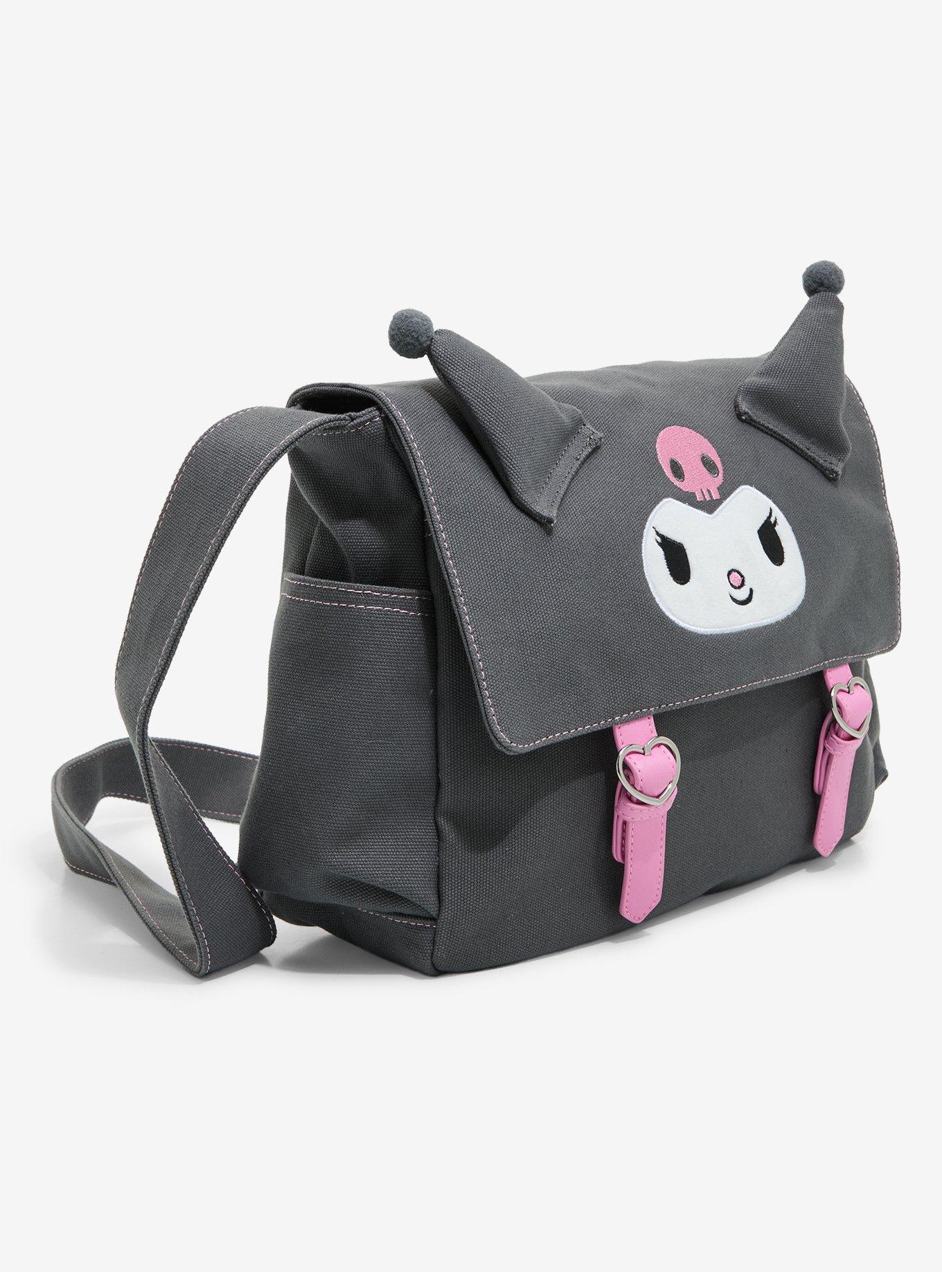 Her Universe Kuromi Heart Buckle Messenger Bag, , hi-res