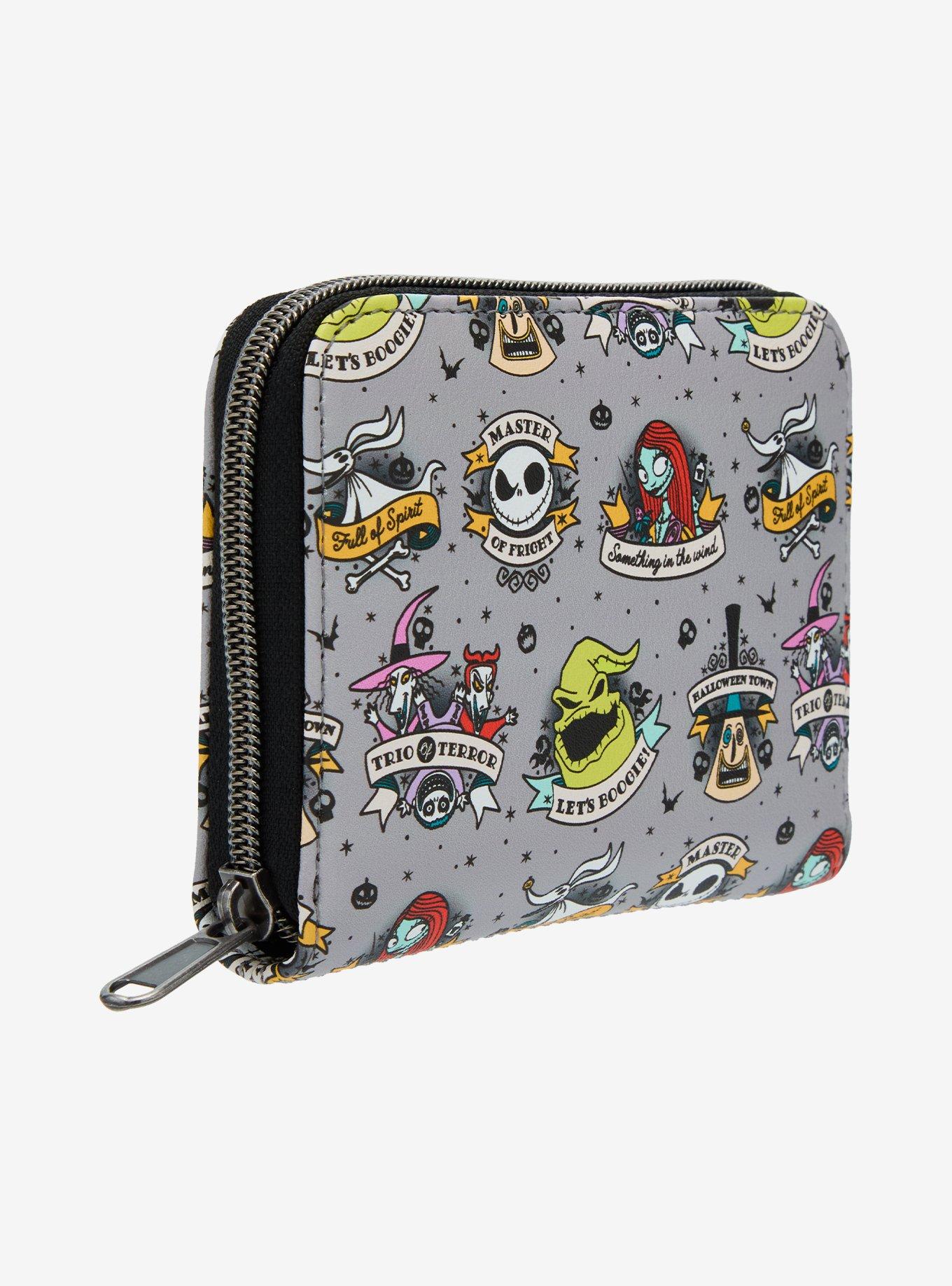 Loungefly The Nightmare Before Christmas Tattoo Art Mini Zipper Wallet, , hi-res