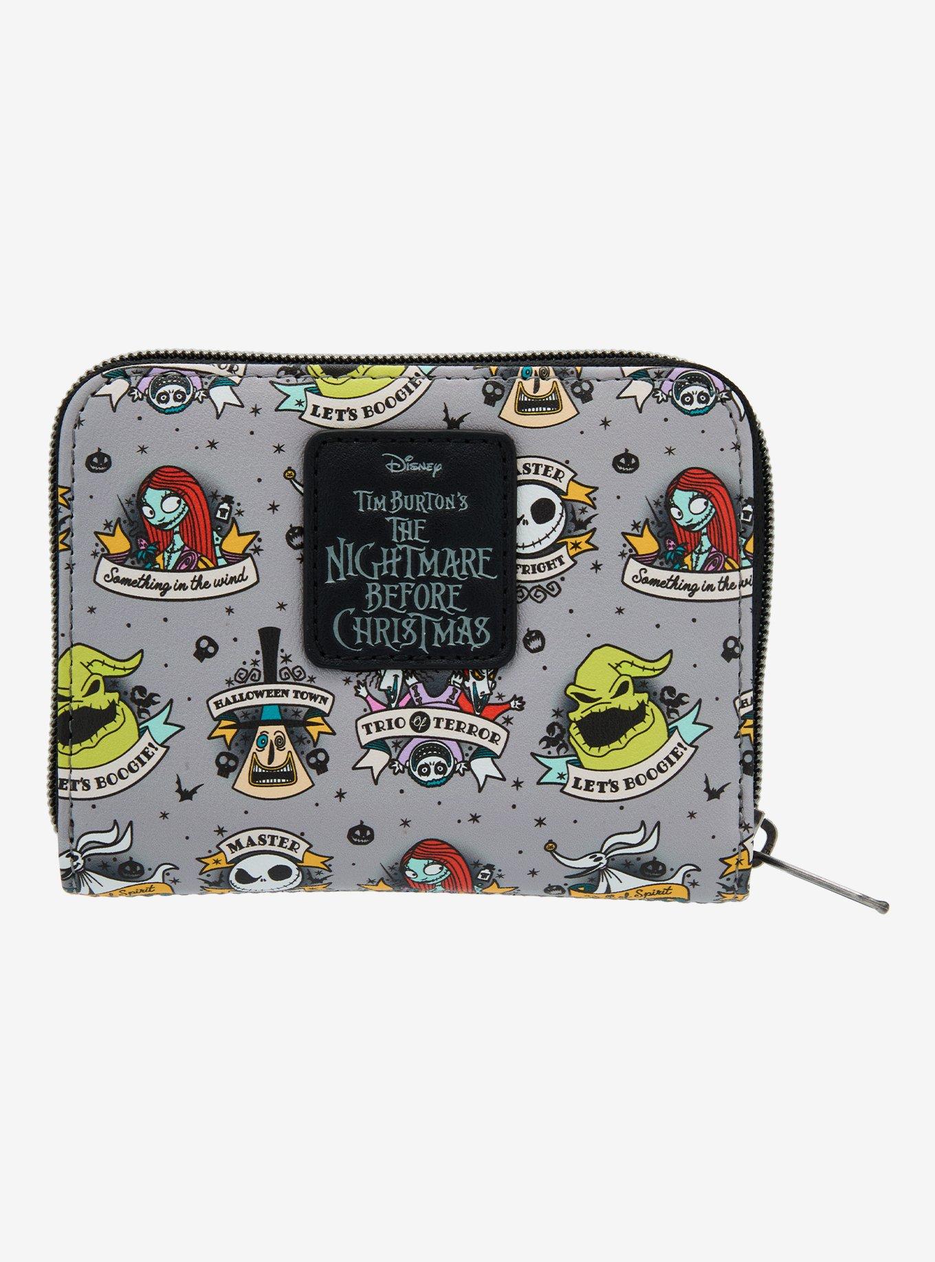 Loungefly The Nightmare Before Christmas Tattoo Art Mini Zipper Wallet, , alternate