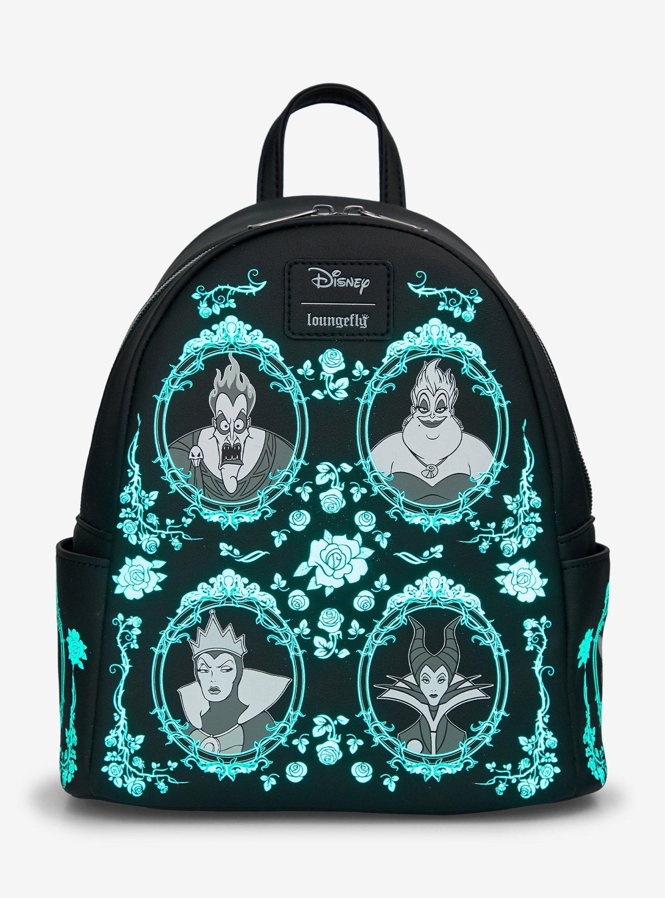 Loungefly Disney Villains Frame Glow-In-The-Dark Mini Backpack, , hi-res