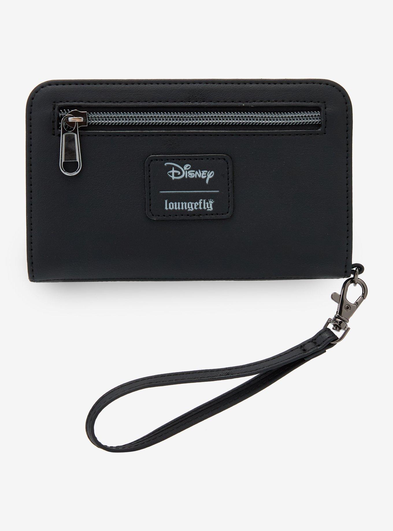 Loungefly Disney Villains Frame Glow-In-The-Dark Tech Wallet, , alternate