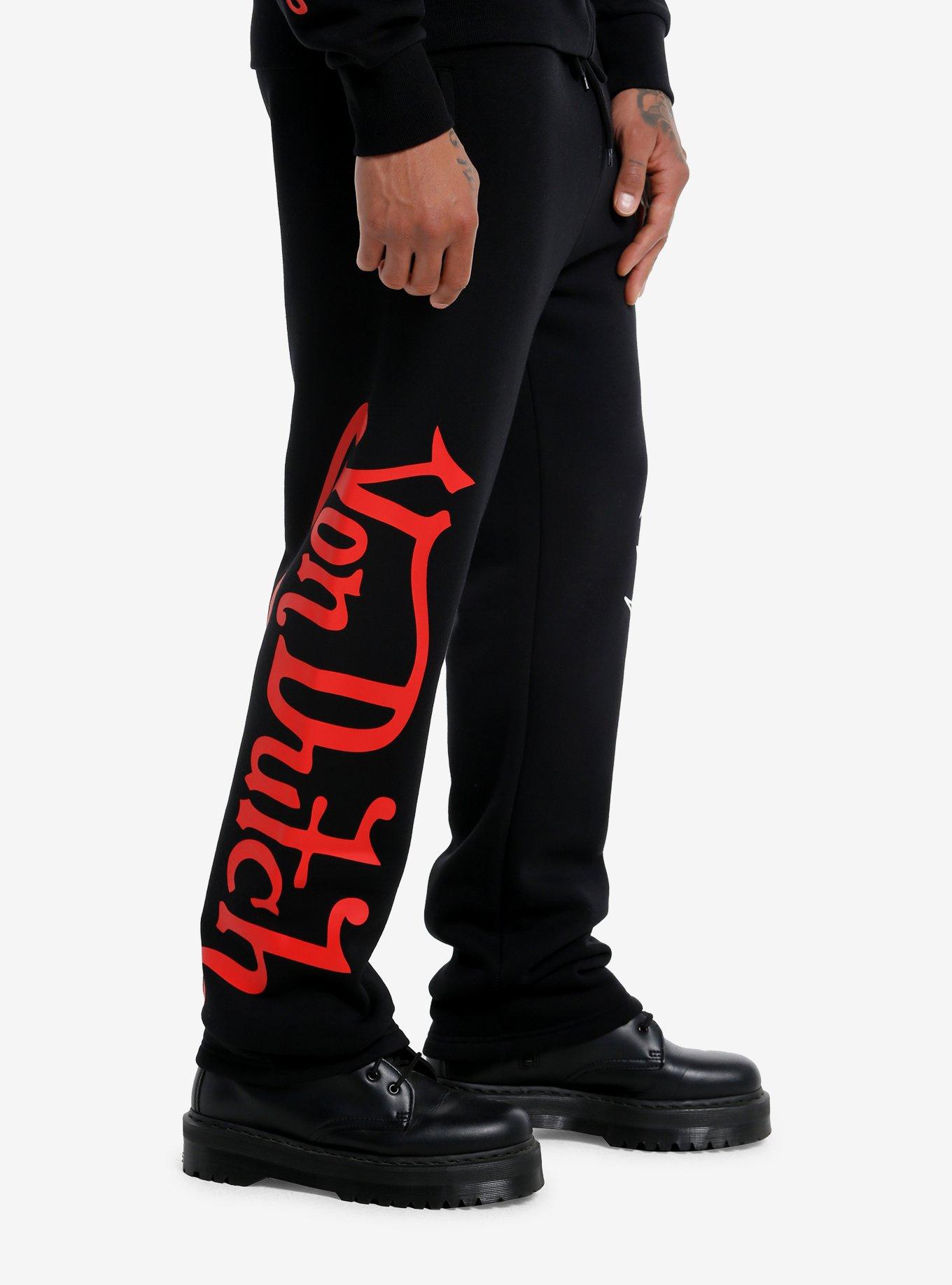 Von Dutch Logo Sweatpants, RED, alternate