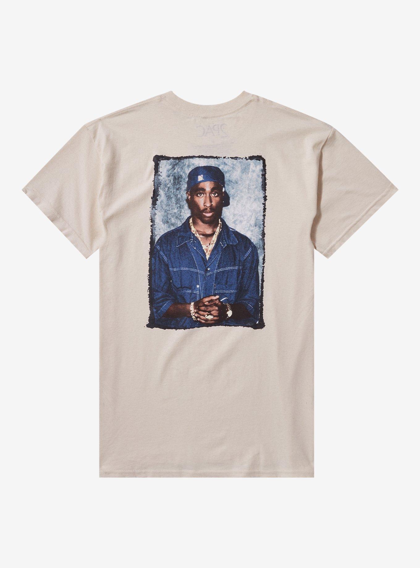 Tupac Portrait Two-Sided Boyfriend Fit Girls T-Shirt, , hi-res