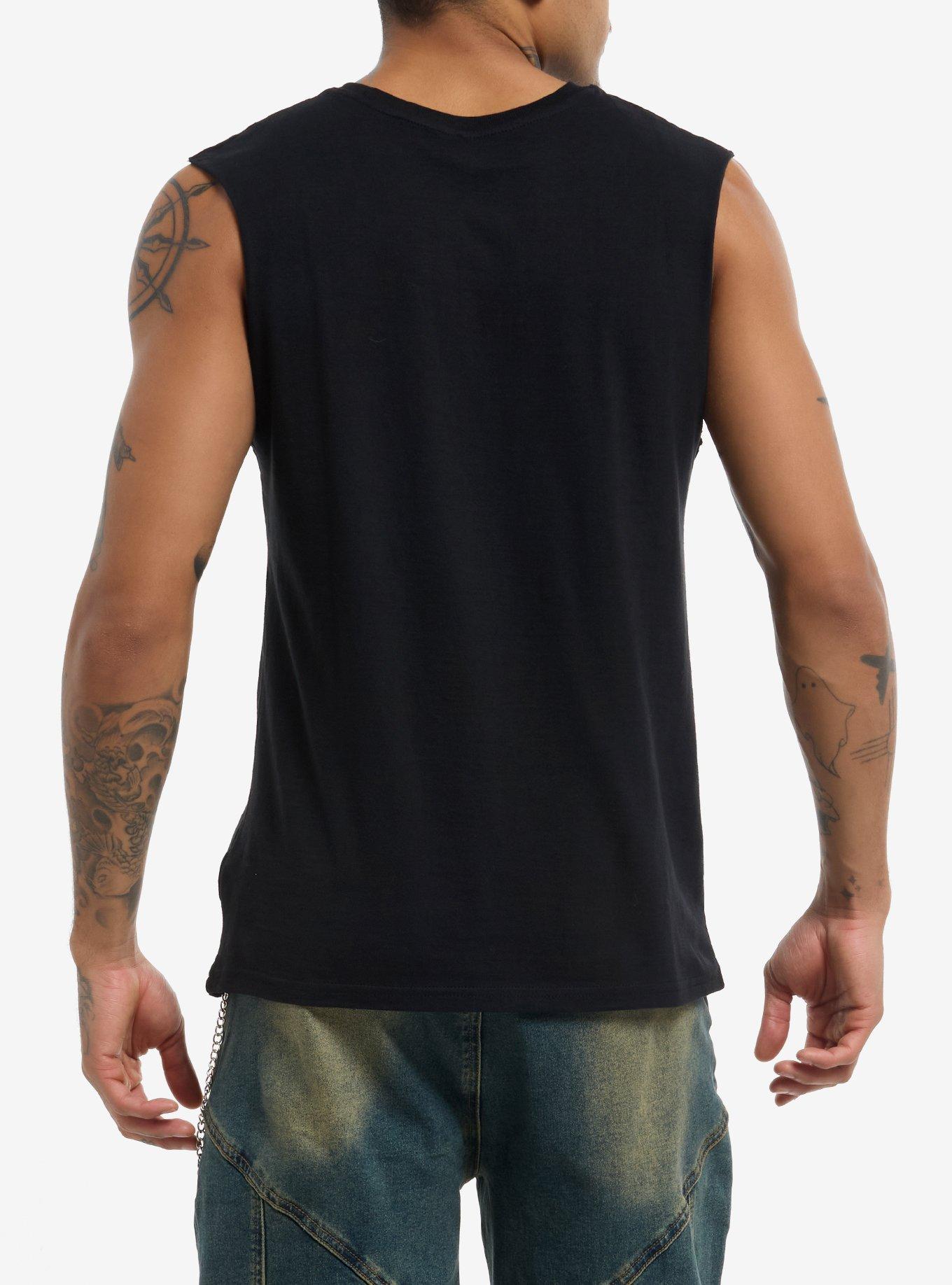 My Hero Academia Bakugo Cosplay Muscle Tank Top, BLACK, alternate