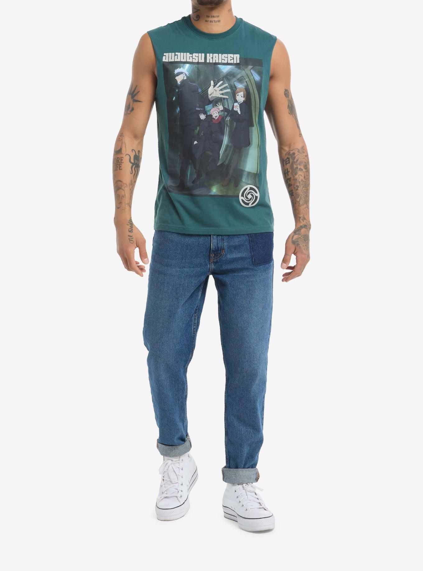 Jujutsu Kaisen Group Subway Muscle Tank Top, , hi-res