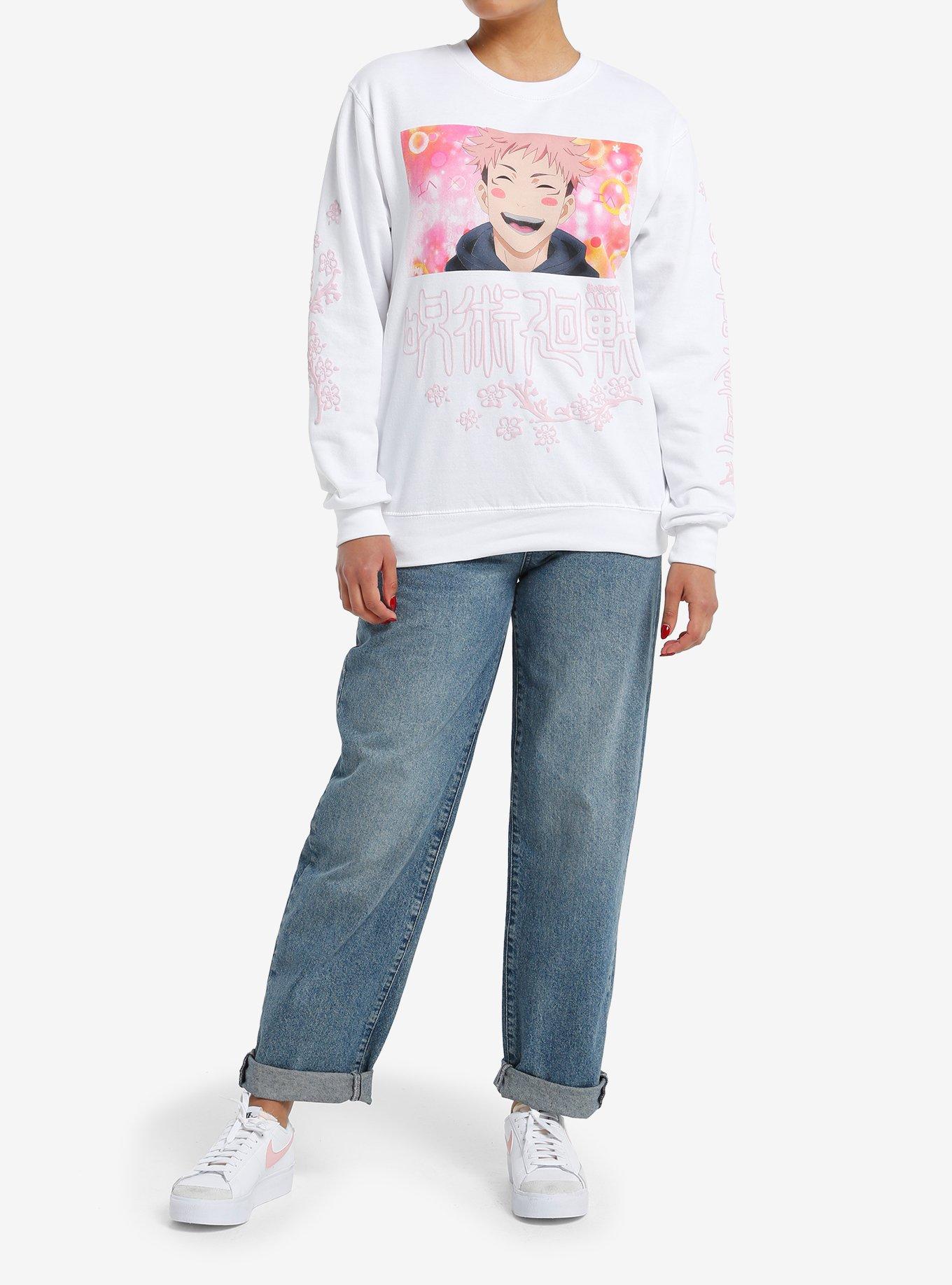 Jujutsu Kaisen Yuji Smile Girls Sweatshirt, , hi-res