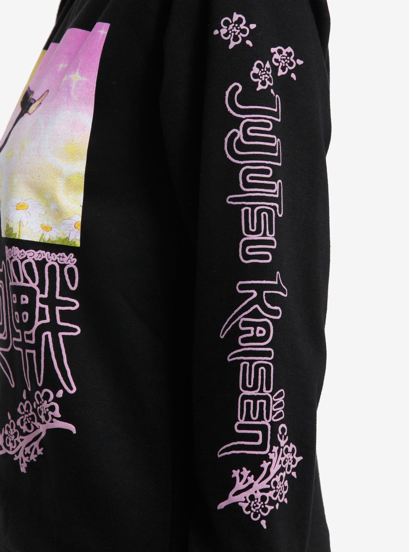 Jujutsu Kaisen Gojo Skipping Flower Girls Sweatshirt, PINK, alternate