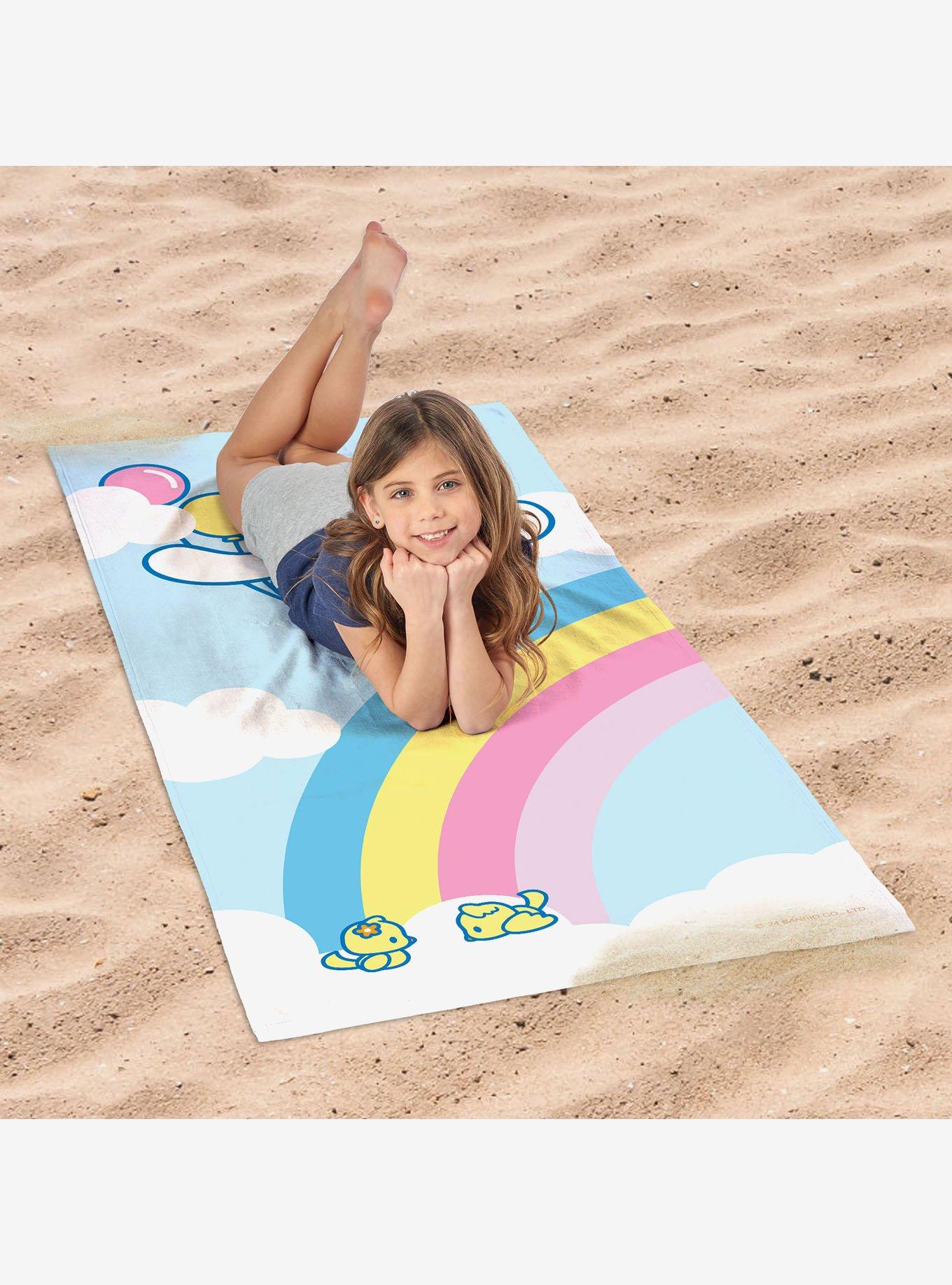Cinnamoroll Balloon Fly Beach Towel, , alternate