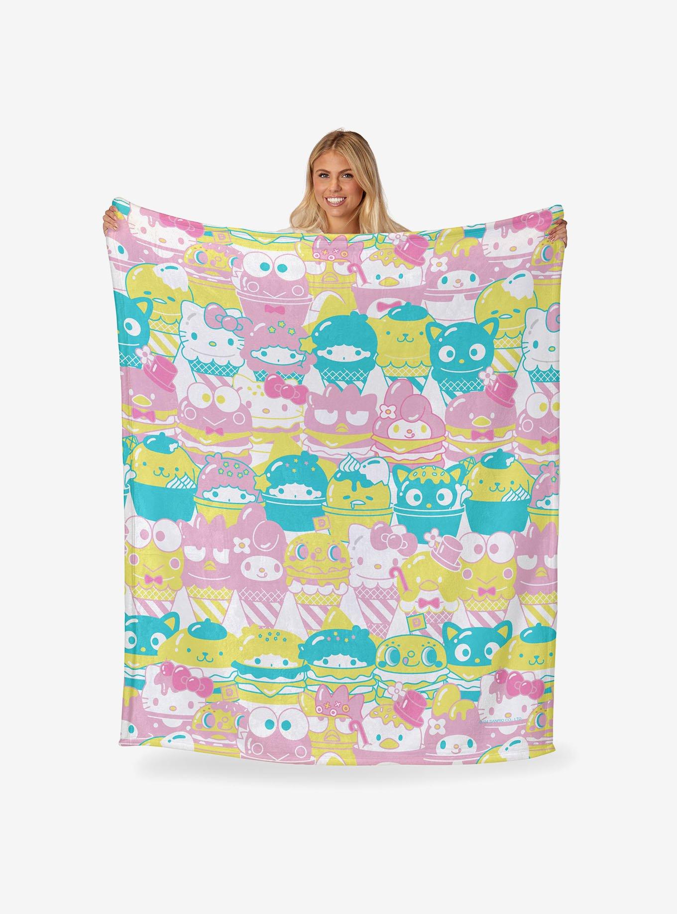 Sanrio Hello Kitty & Friends "Friends Snacks" Silk Touch Throw Blanket, , hi-res