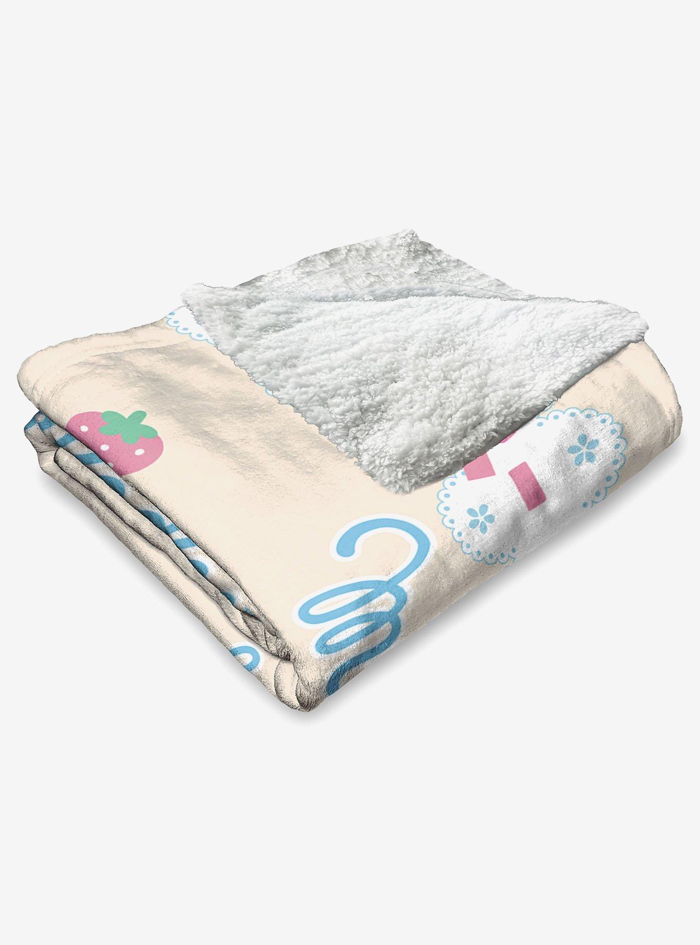 My Melody Sweet Spring Treats Silk Touch Sherpa Throw Blanket, , alternate