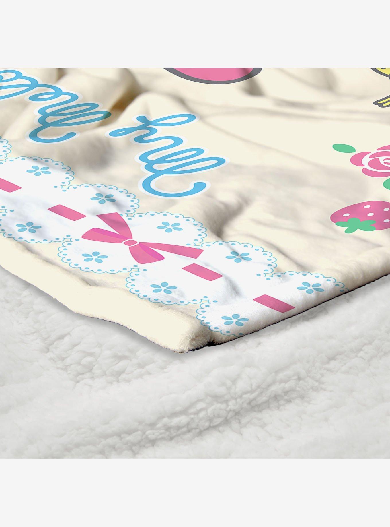 My Melody Sweet Spring Treats Silk Touch Sherpa Throw Blanket, , alternate