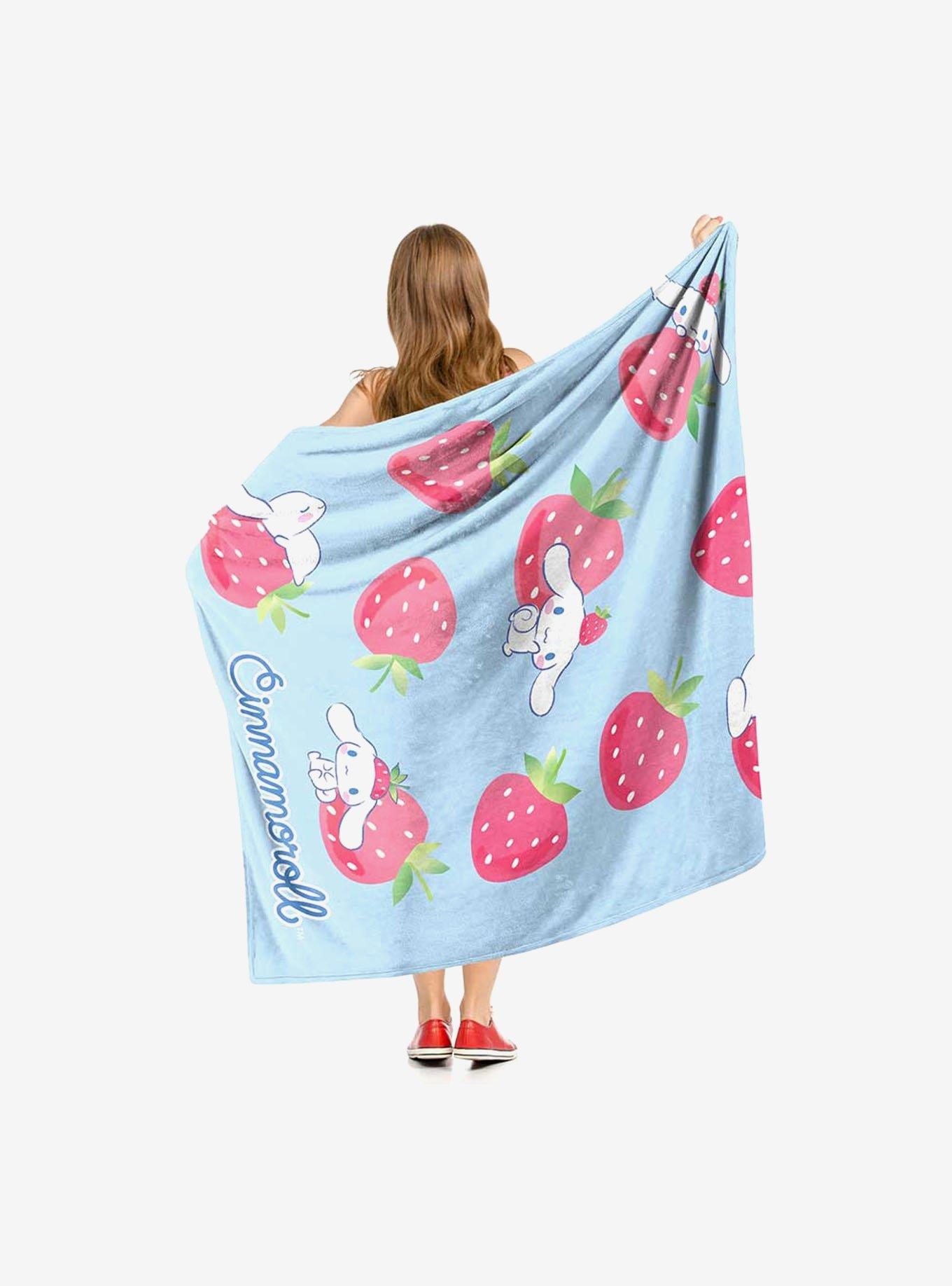 Cinnamoroll Berry Lovable Silk Touch Throw Blanket, , hi-res