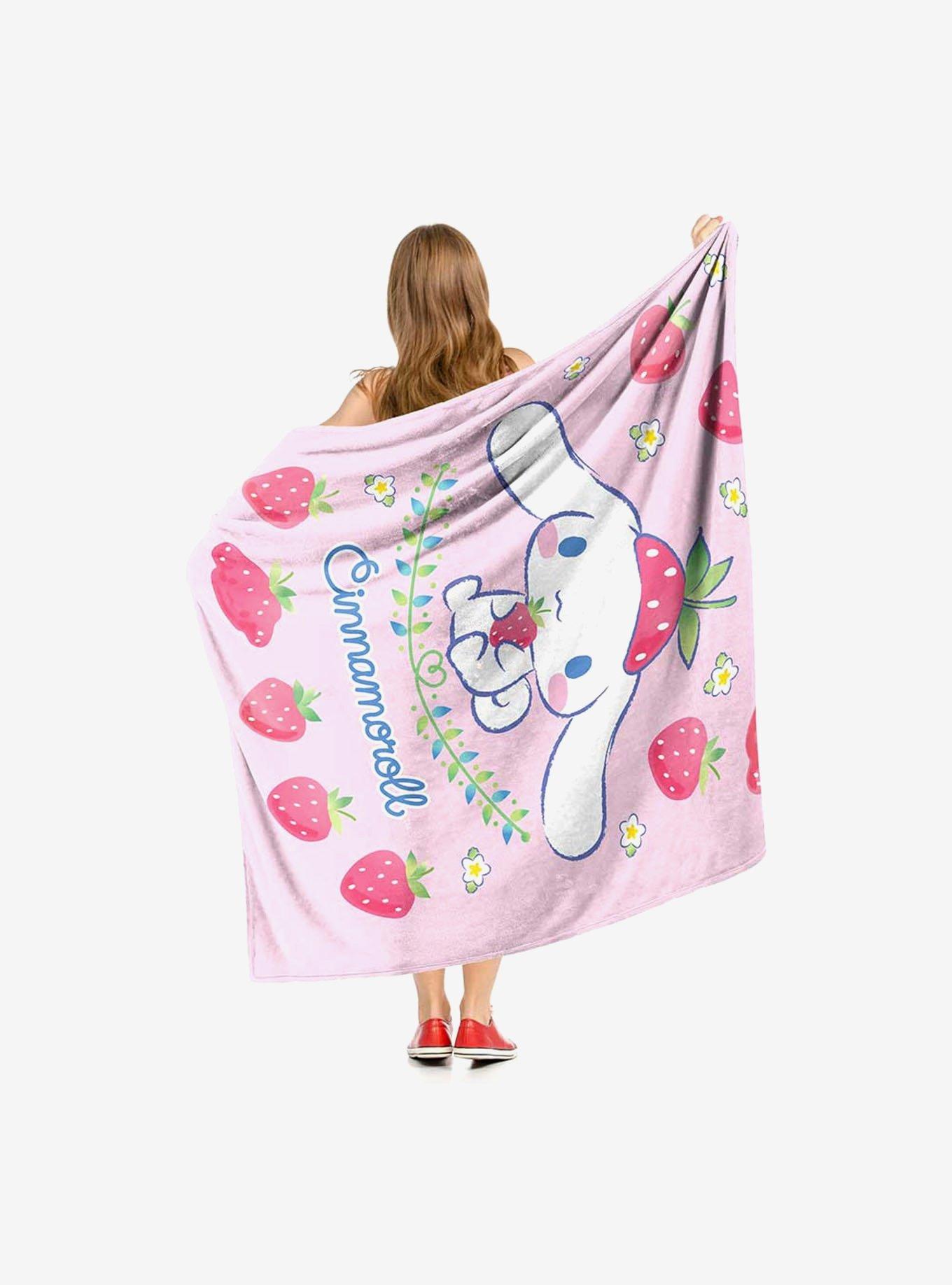 Cinnamoroll Sweet As Strawberries Silk Touch Throw Blanket, , hi-res