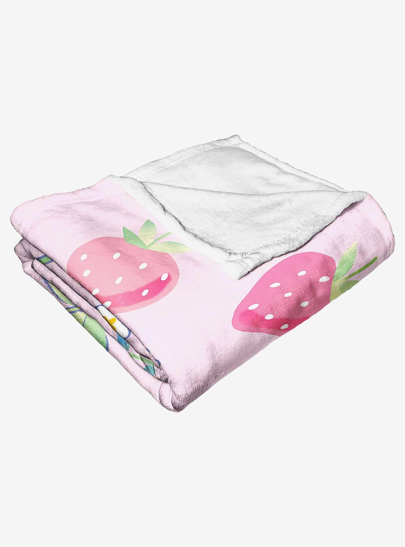 Cinnamoroll Sweet As Strawberries Silk Touch Throw Blanket, , alternate