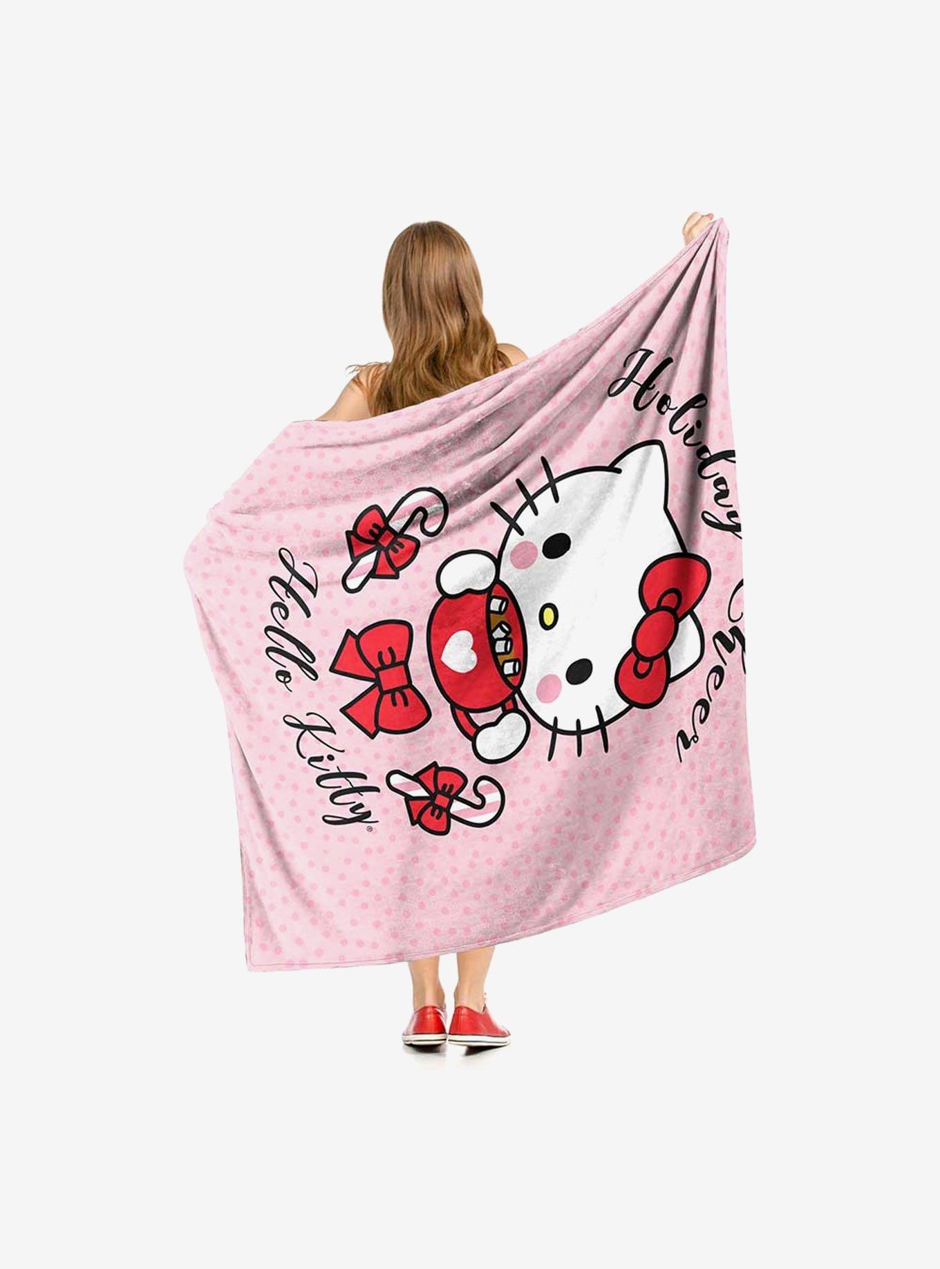 Hello Kitty Cocoa Cutie Silk Touch Throw Blanket, , hi-res