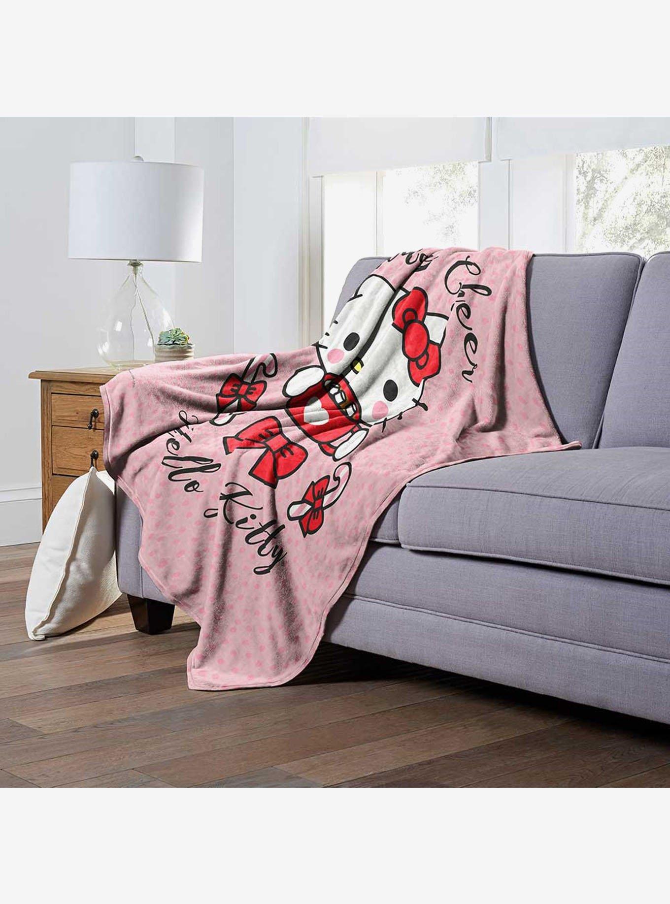 Hello Kitty Cocoa Cutie Silk Touch Throw Blanket, , alternate