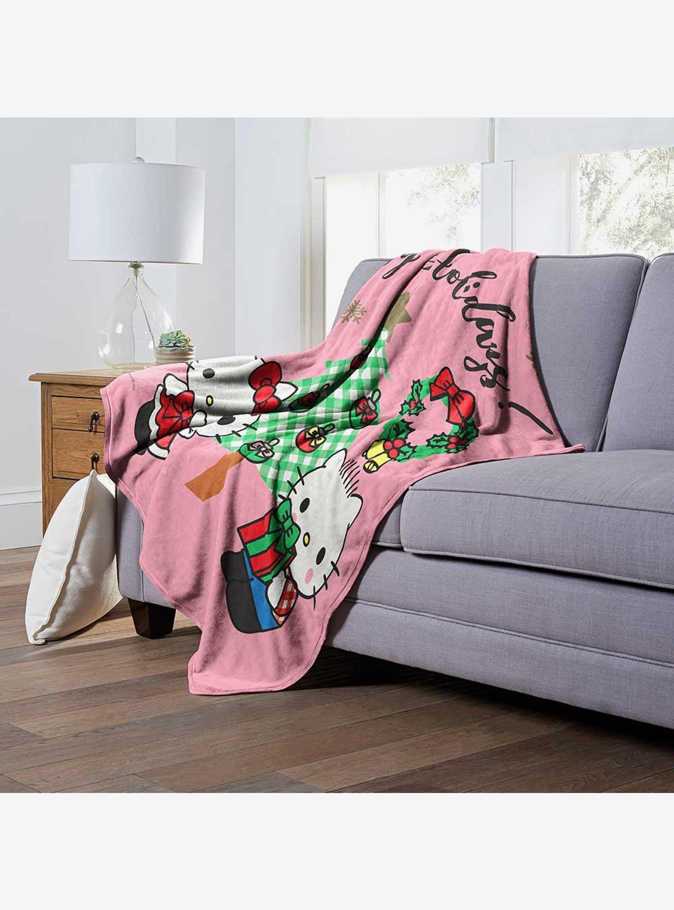 Hello Kitty Mistletoe Silk Touch Throw Blanket, , alternate