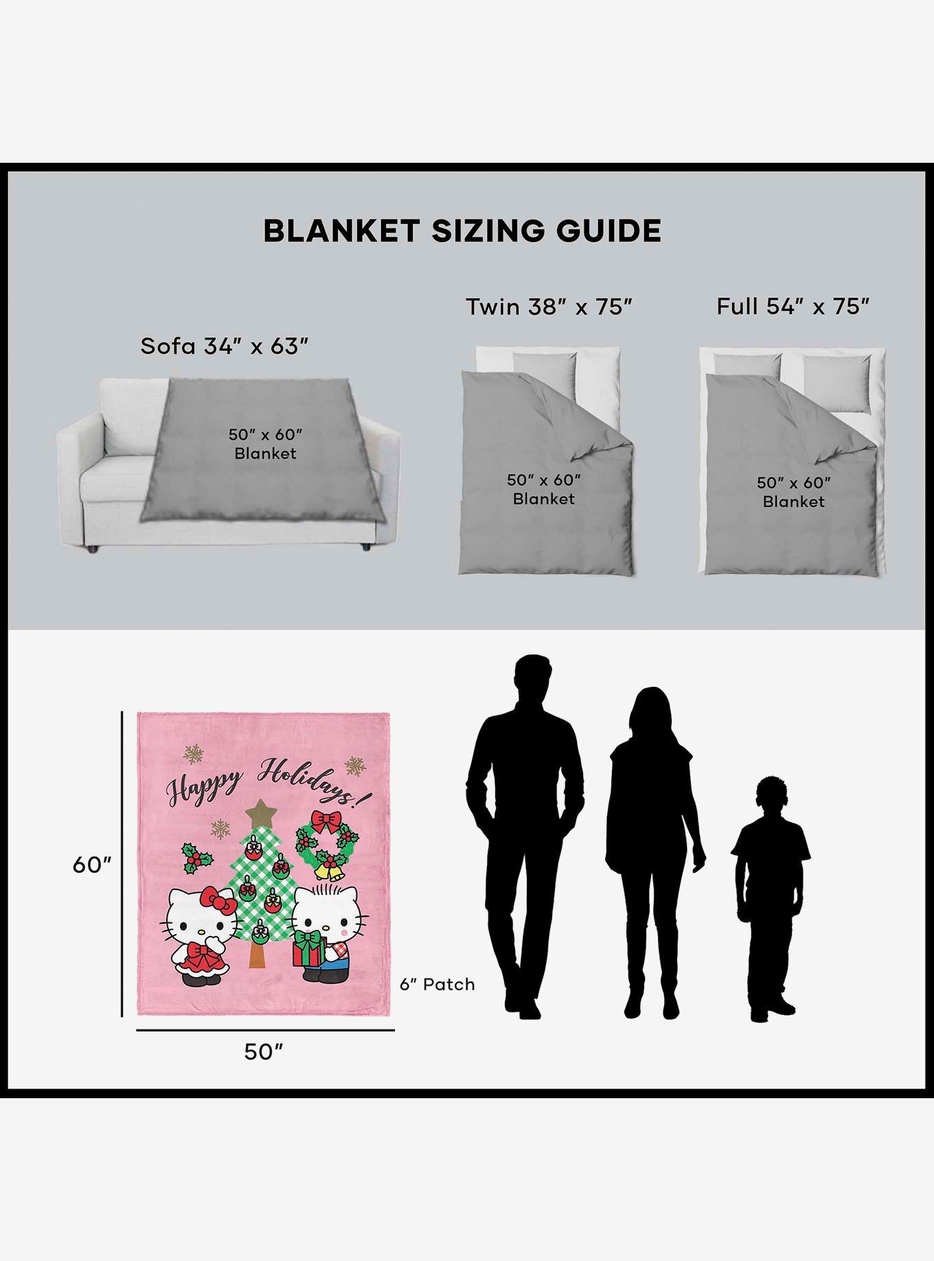 Hello Kitty Mistletoe Silk Touch Throw Blanket, , alternate