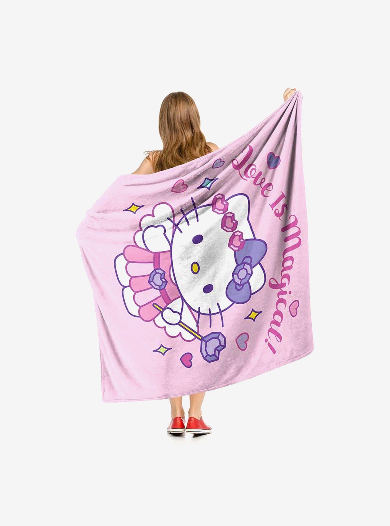 Hello Kitty Wand Of Love Silk Touch Throw Blanket, , hi-res