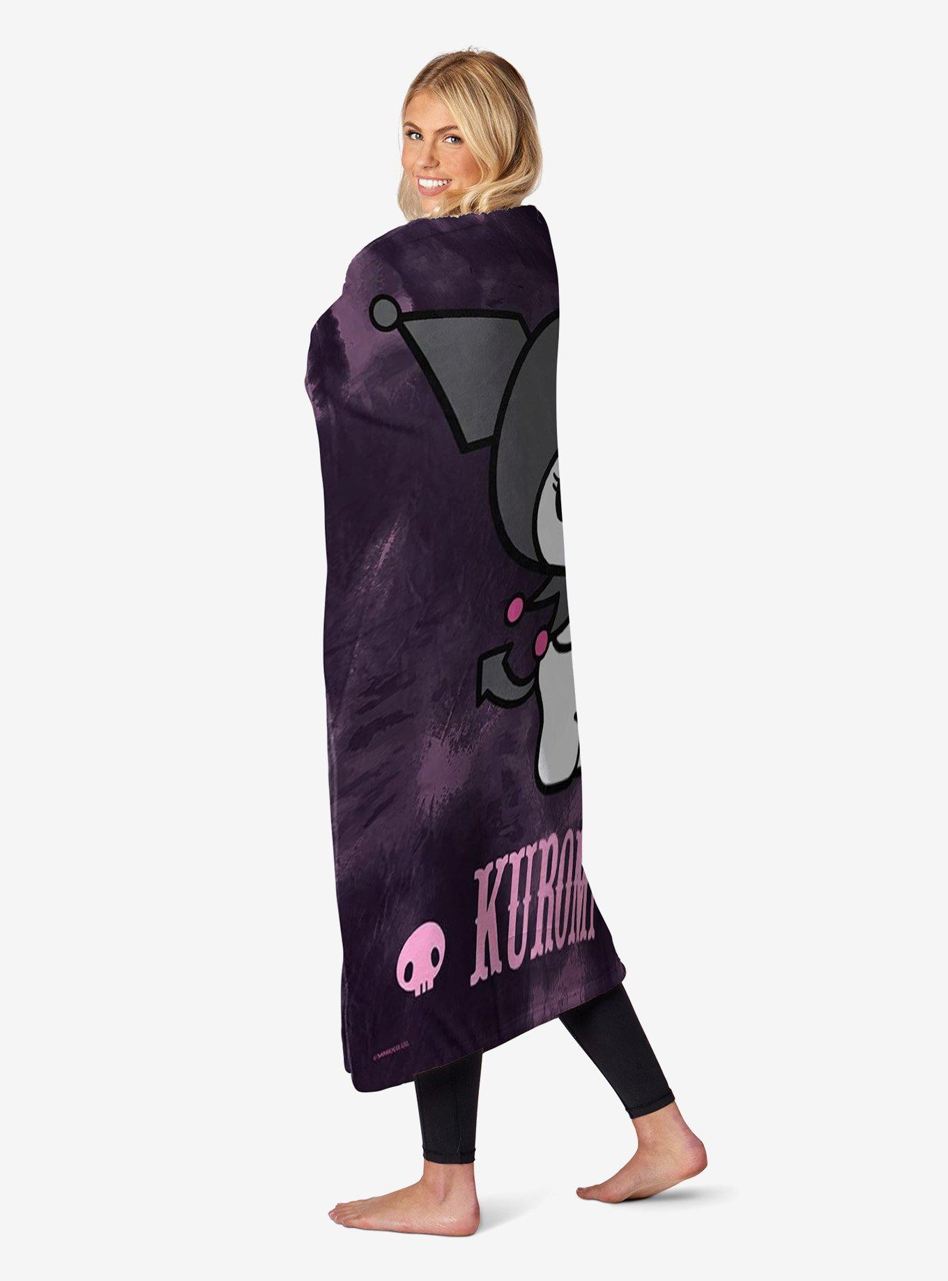 Kuromi Bad Kuromi Silk Touch Throw Blanket, , alternate