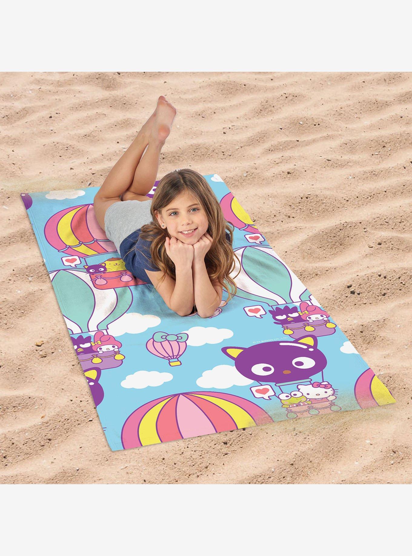 Sanrio Hello Kitty & Friends Hot Air Trip Beach Towel, , hi-res