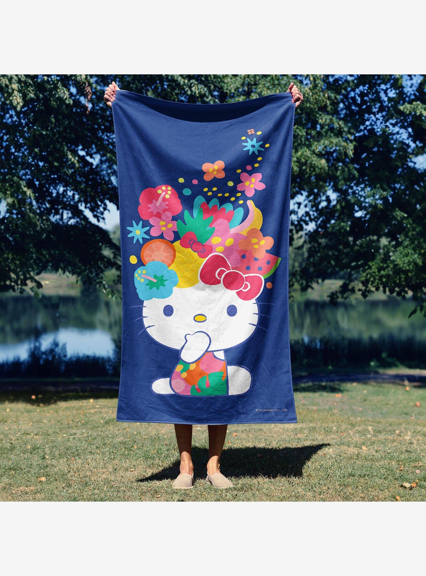 Hello Kitty Fruit Cat Beach Towel, , alternate