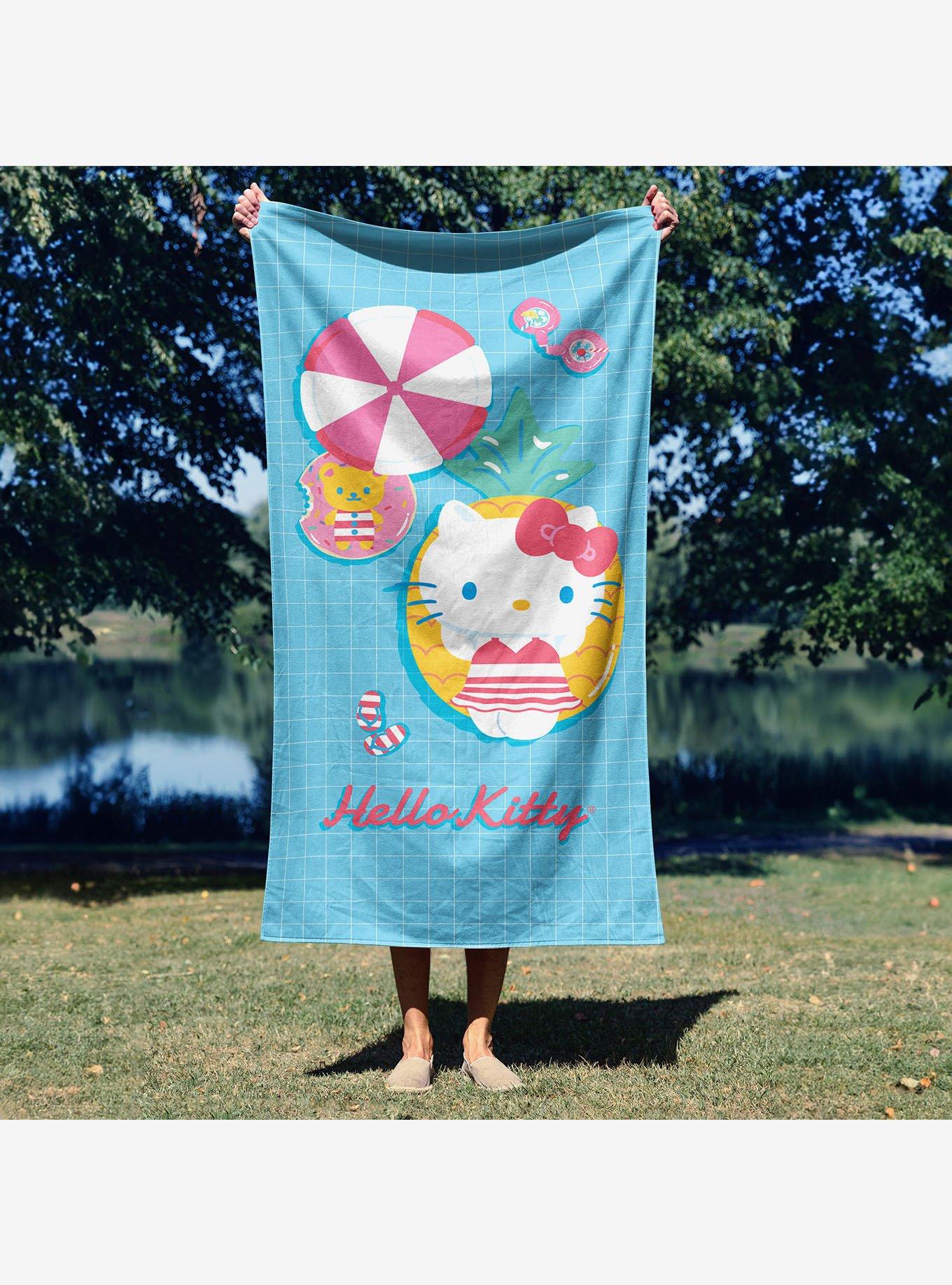 Hello Kitty Pool Party Beach Towel, , alternate