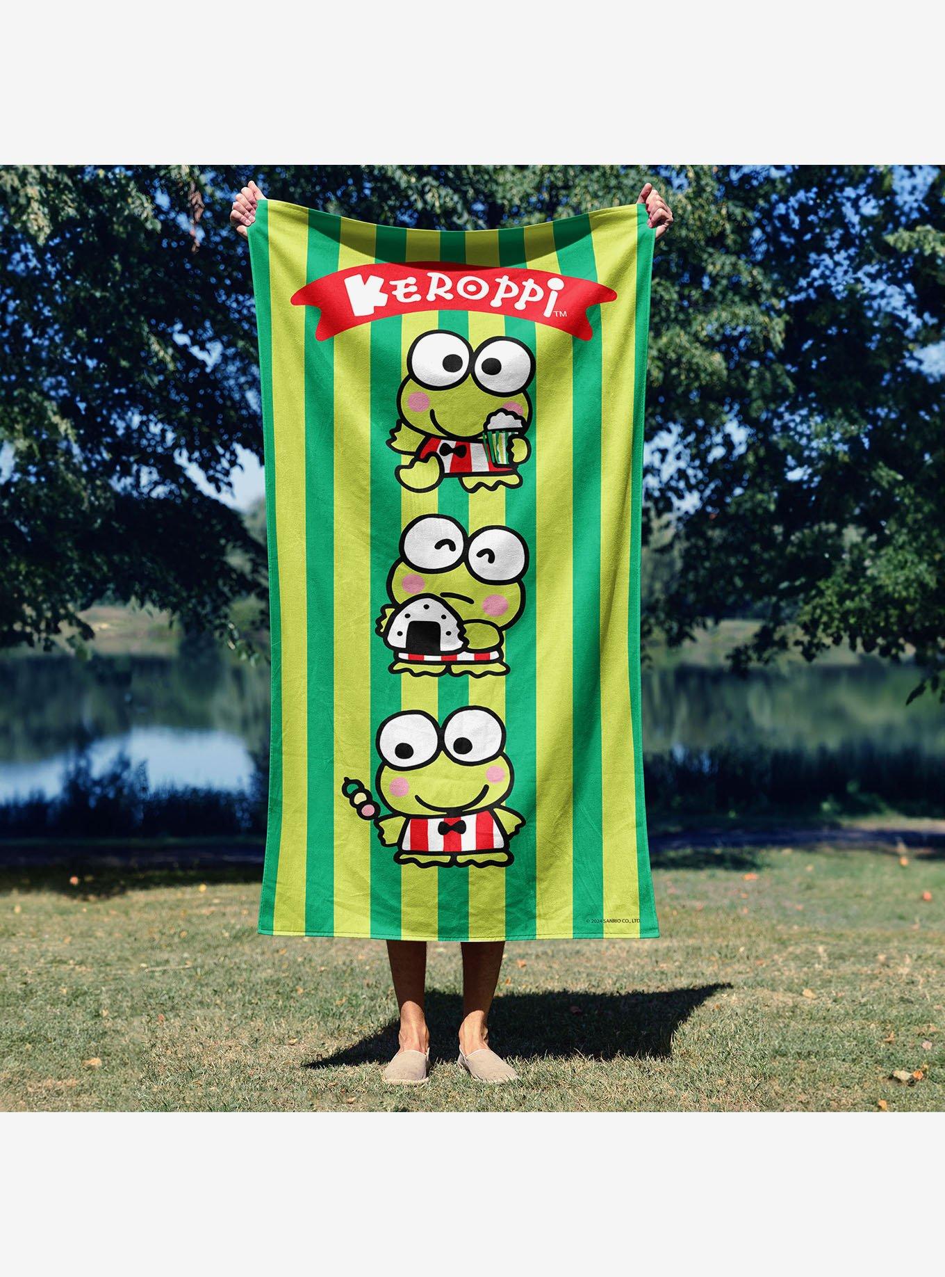 Keroppi Snacks Beach Towel, , alternate