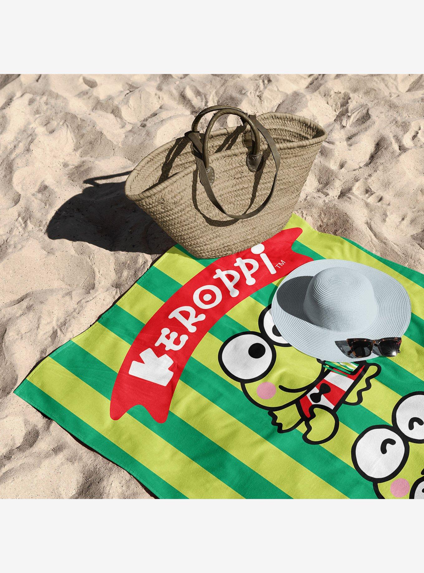 Keroppi Snacks Beach Towel, , alternate