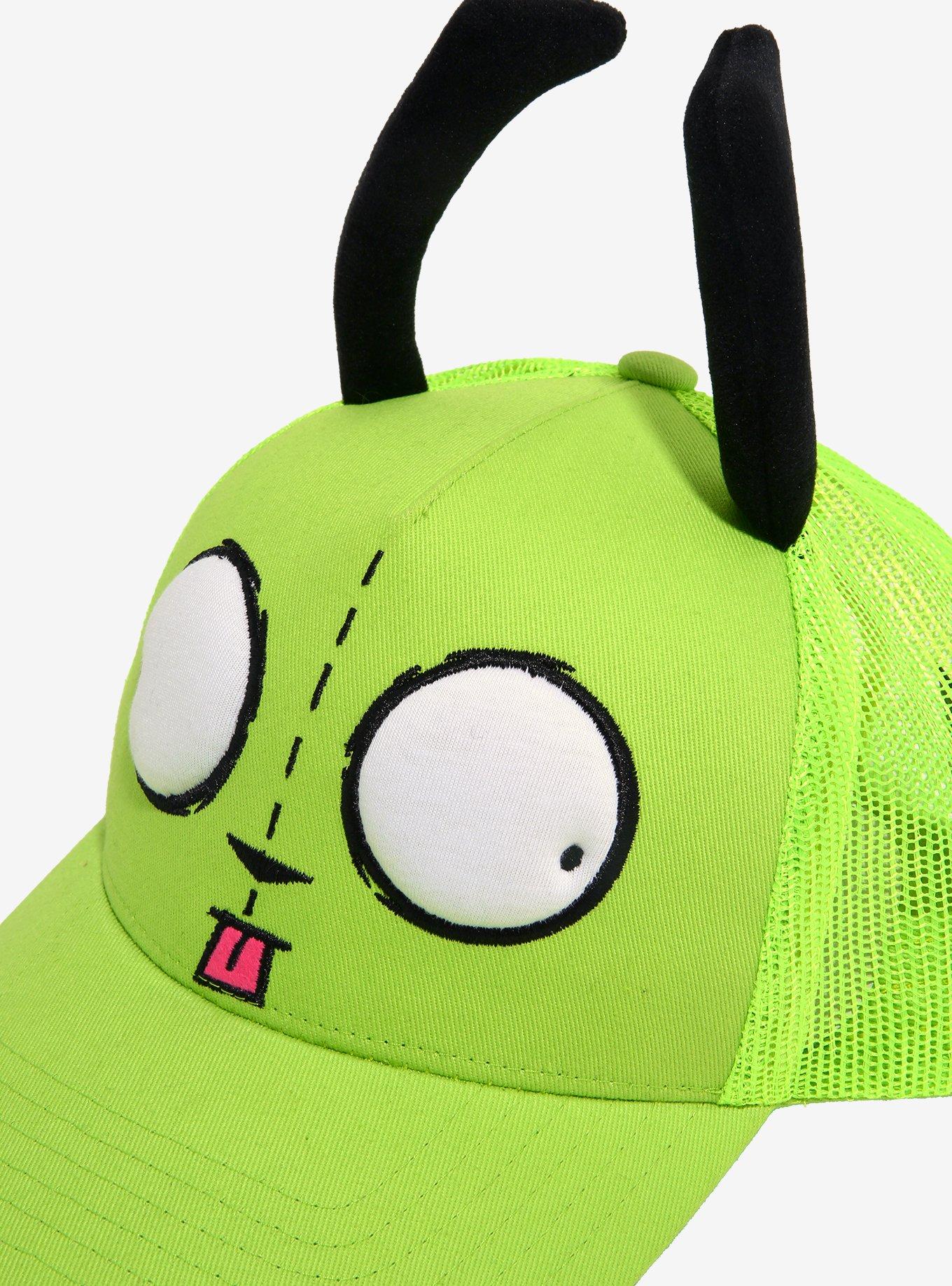 Invader Zim GIR Plush Ears Trucker Hat, , alternate
