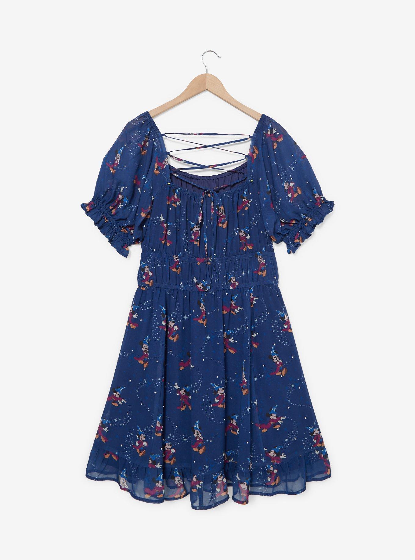 Disney Fantasia Sorcerer Mickey Mouse Dress Plus Size, , hi-res