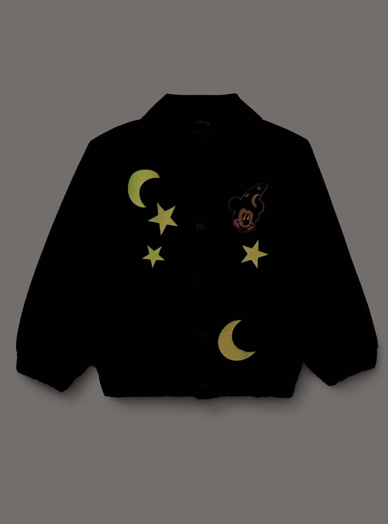 Disney Fantasia Sorcerer Mickey Toddler Glow-in-the-Dark Denim Jacket - BoxLunch Exclusive, , alternate