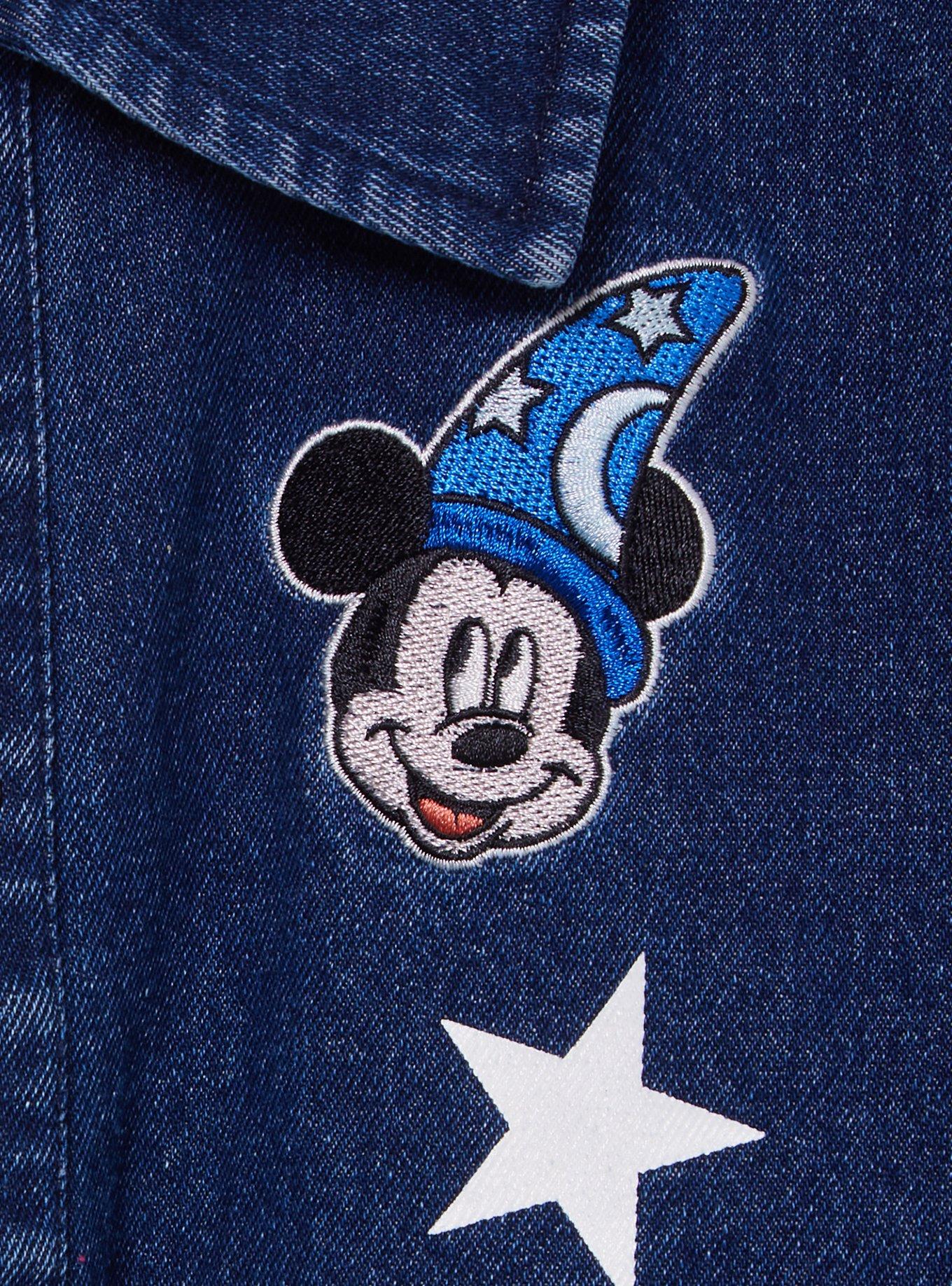 Disney Fantasia Sorcerer Mickey Toddler Glow-in-the-Dark Denim Jacket - BoxLunch Exclusive, , alternate