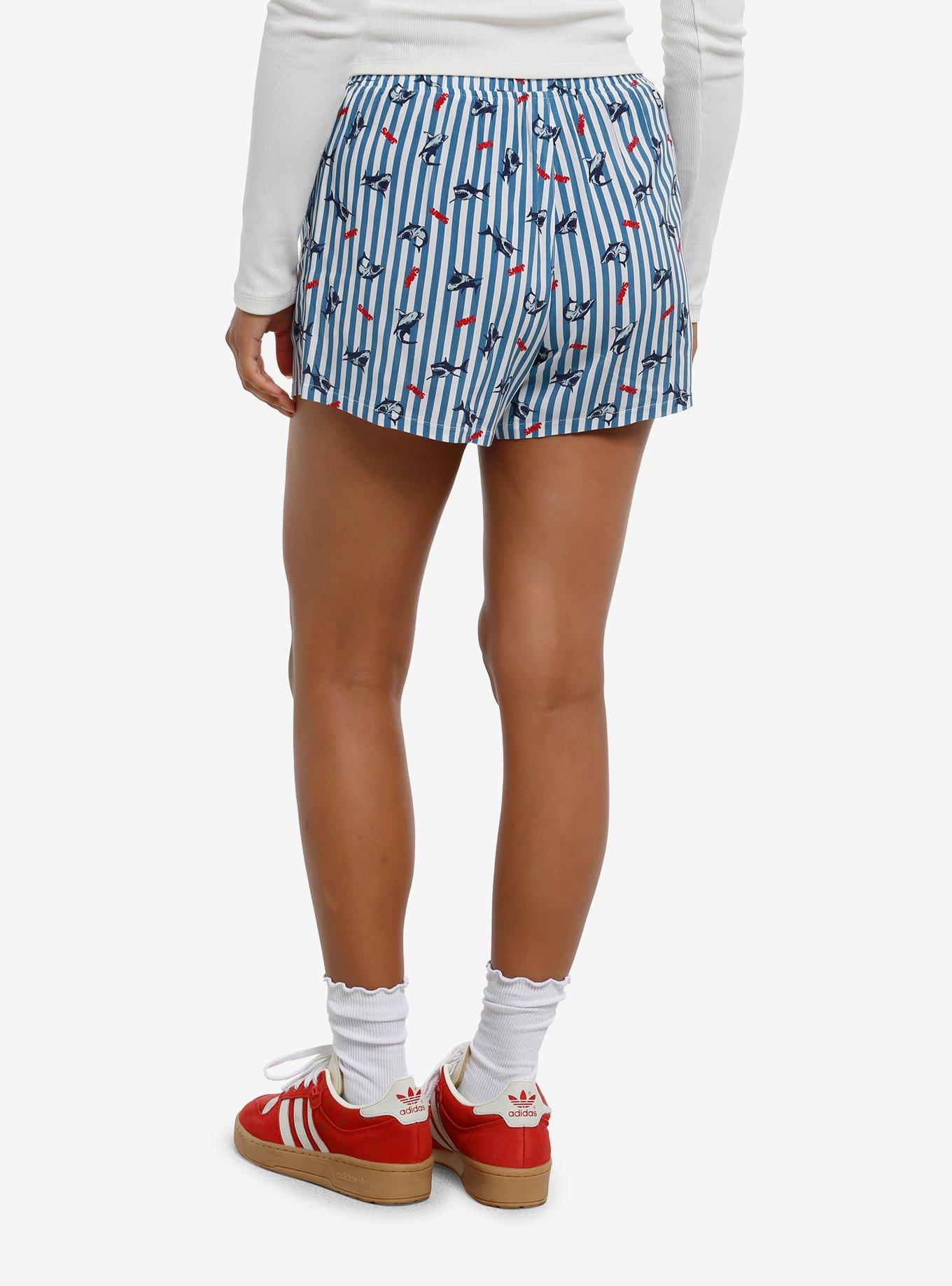 Her Universe Jaws Icons Stripe Girls Lounge Shorts, , hi-res