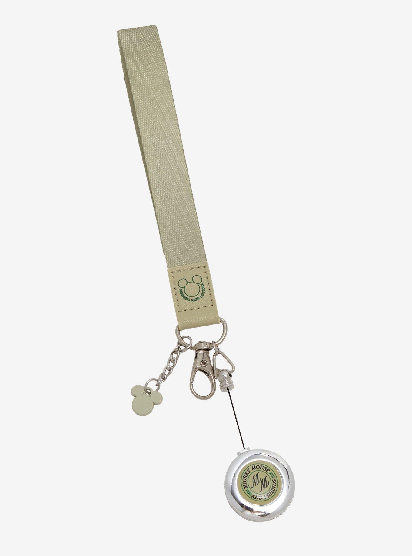 Disney Mickey Mouse Country Club Strap Retractable Keychain - BoxLunch Exclusive, , alternate