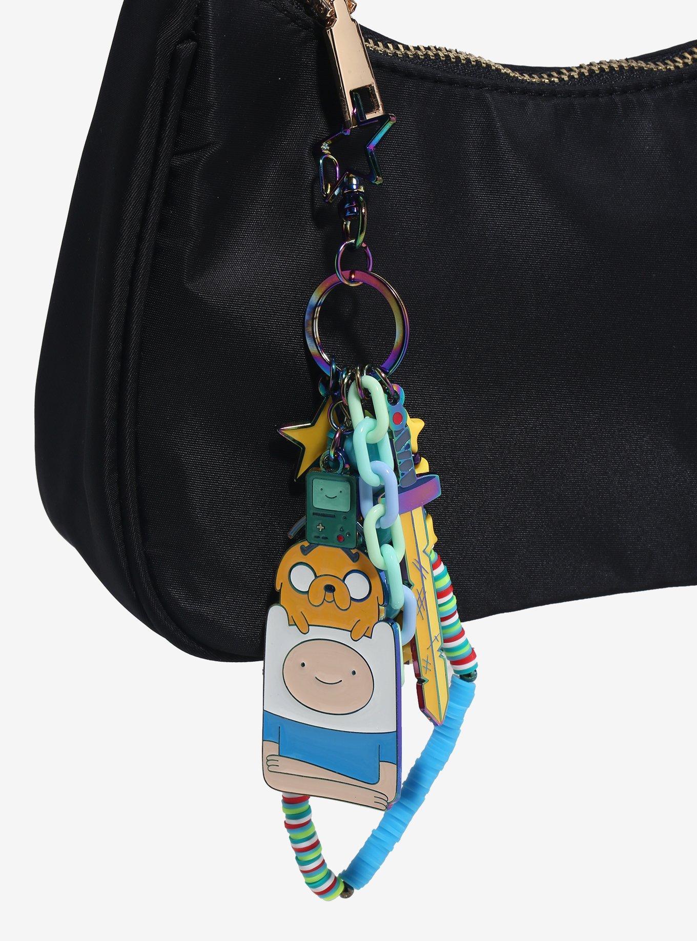 Adventure Time Characters Multi-Charm Beaded Keychain - BoxLunch Exclusive