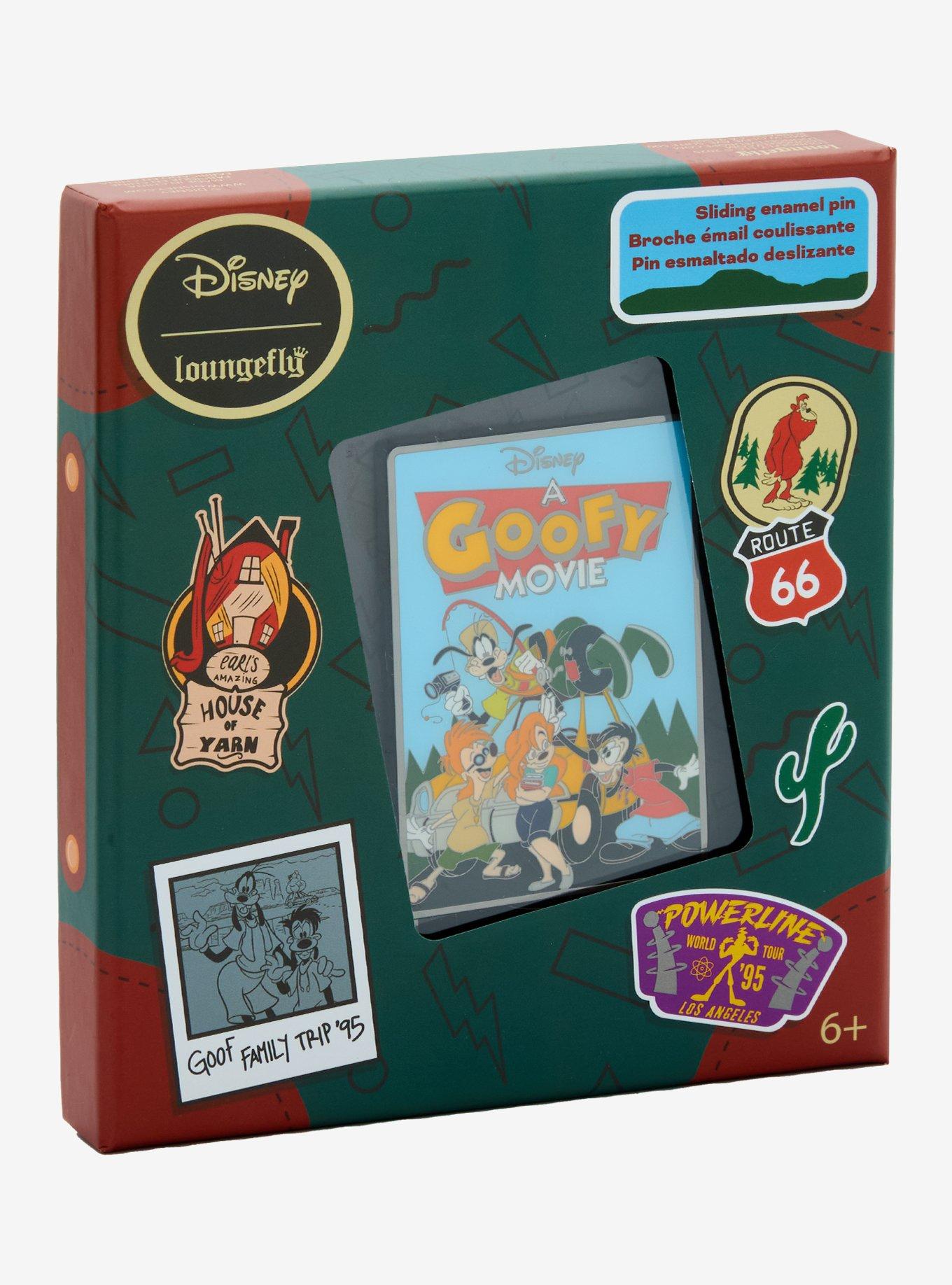 Loungefly Disney A Goofy Movie VHS Cover Sliding Limited Edition Enamel Pin - BoxLunch Exclusive, , alternate