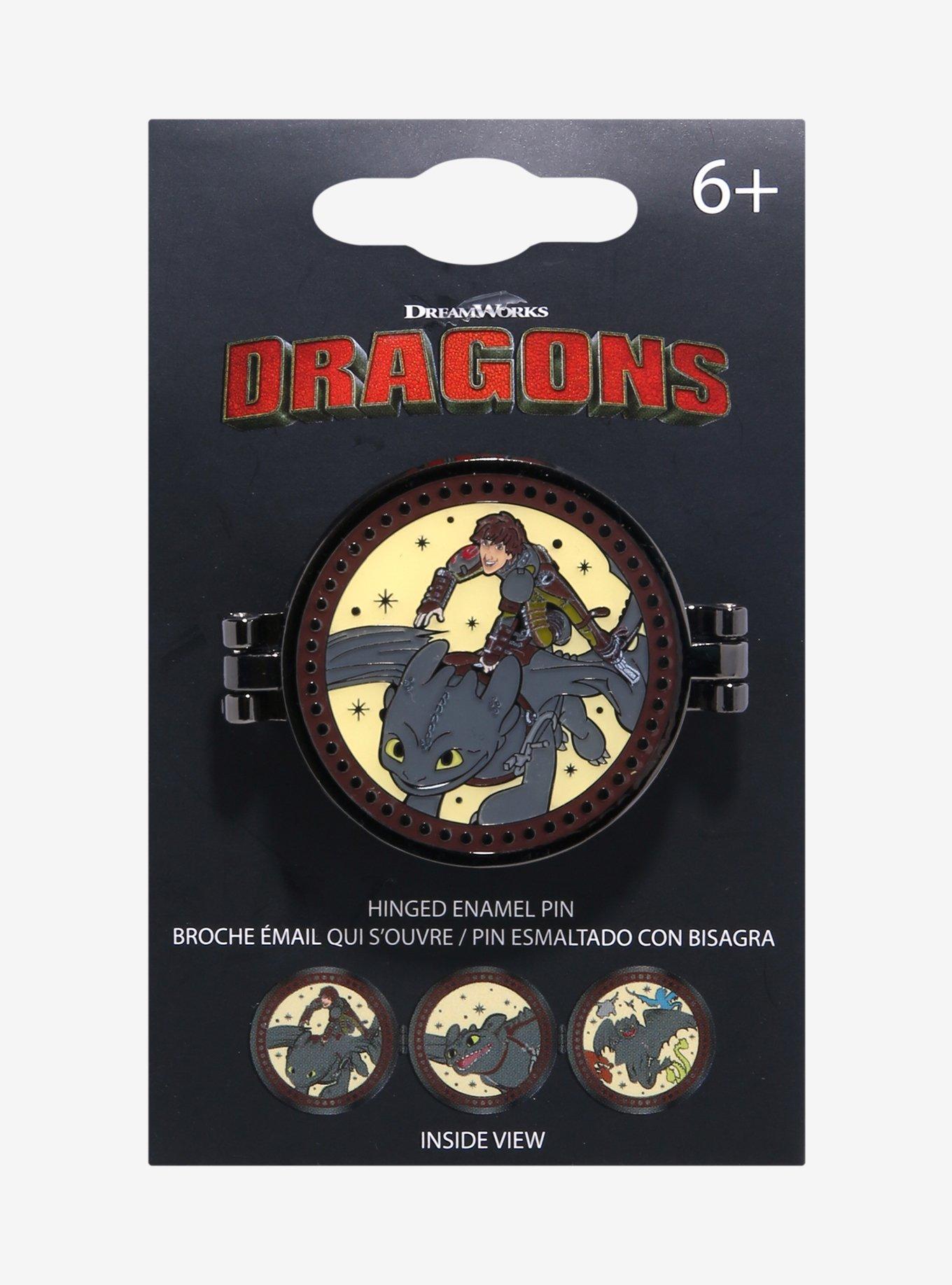 DreamWorks How to Train Your Dragon Hinged Multi Portrait Enamel Pin — BoxLunch Exclusive, , alternate