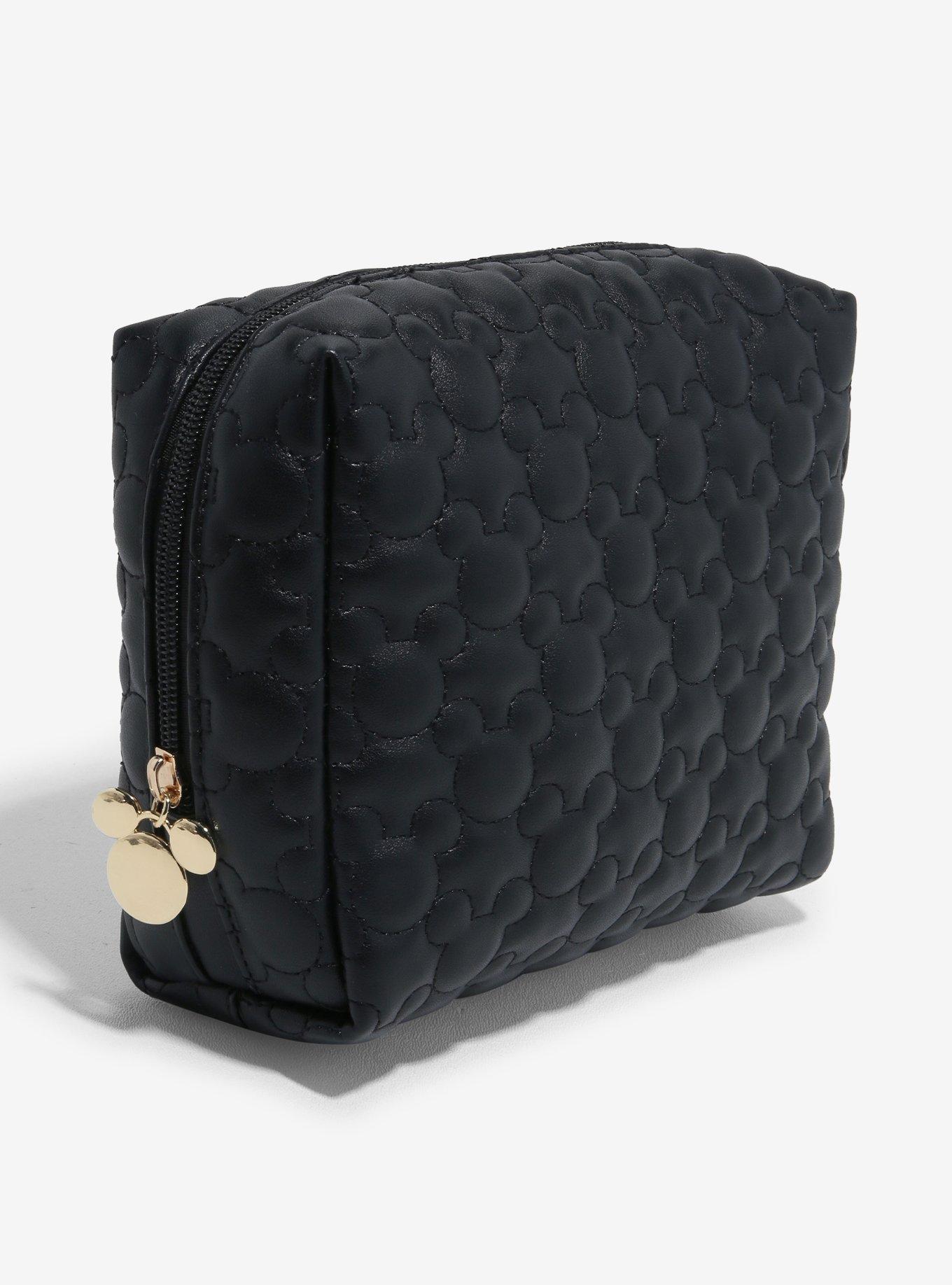 Disney Mickey Mouse Silhouettes Quilted Cosmetic Bag, , alternate