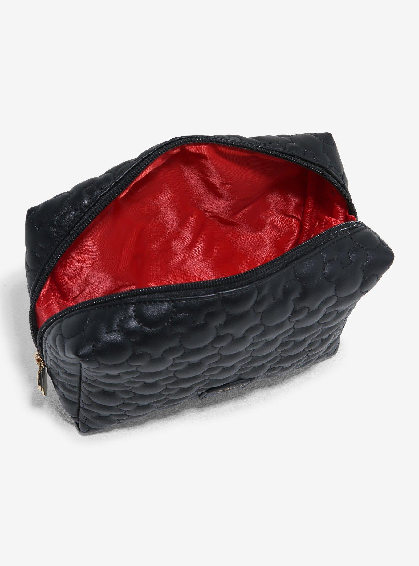 Disney Mickey Mouse Silhouettes Quilted Cosmetic Bag, , alternate