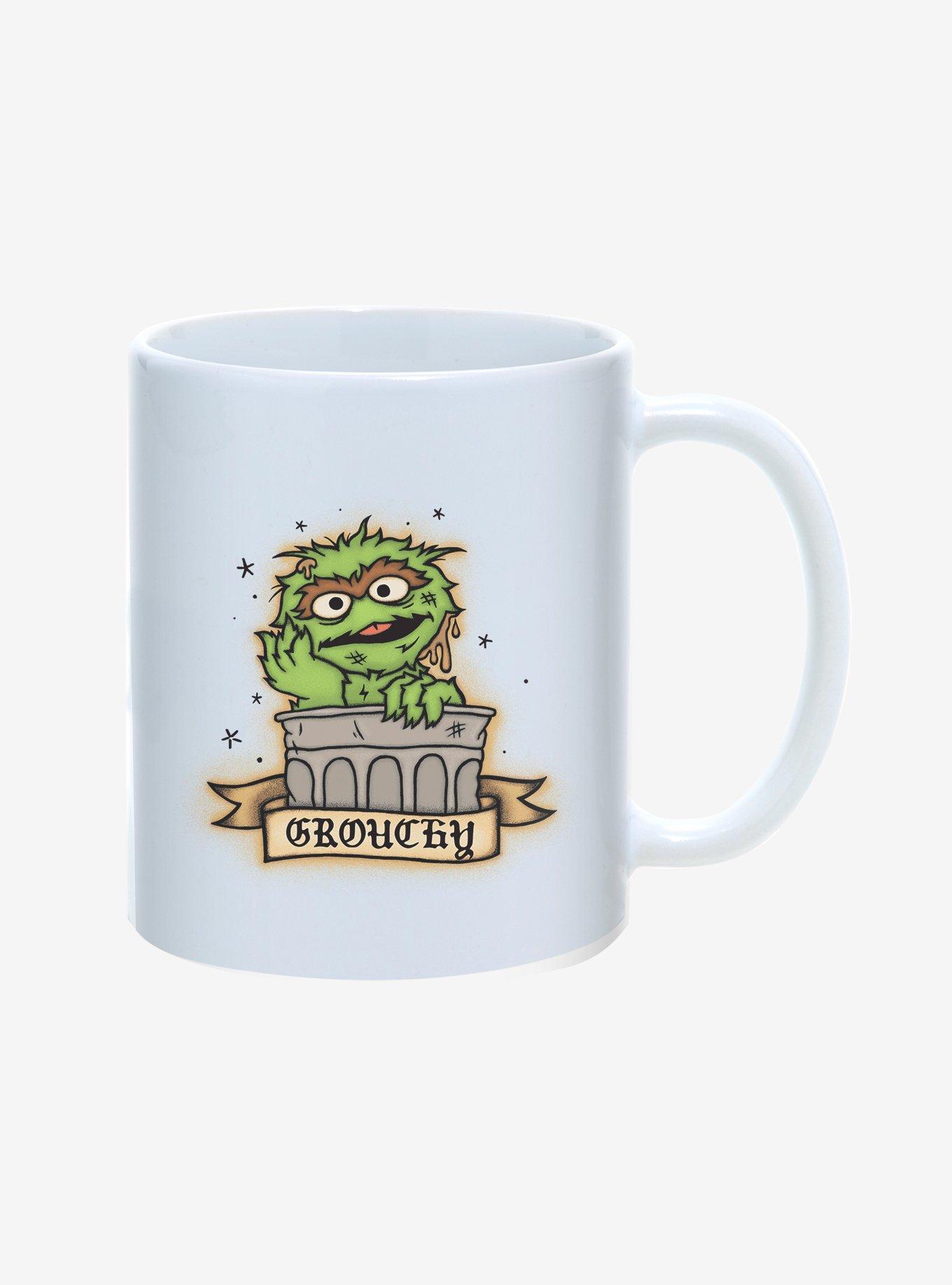 Sesame Street Grouchy Tattoo Flash 11oz Mug, , hi-res