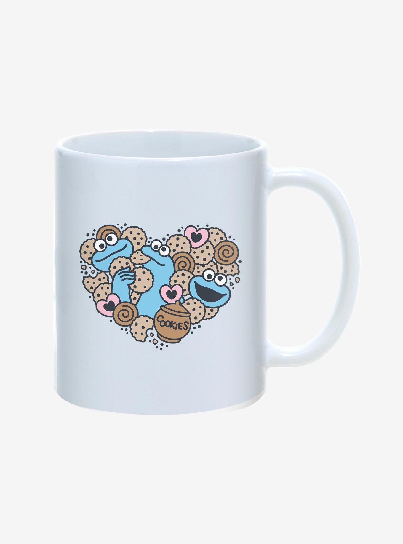 Sesame Street Cookie Monster Cookie Heart 11oz Mug, , hi-res