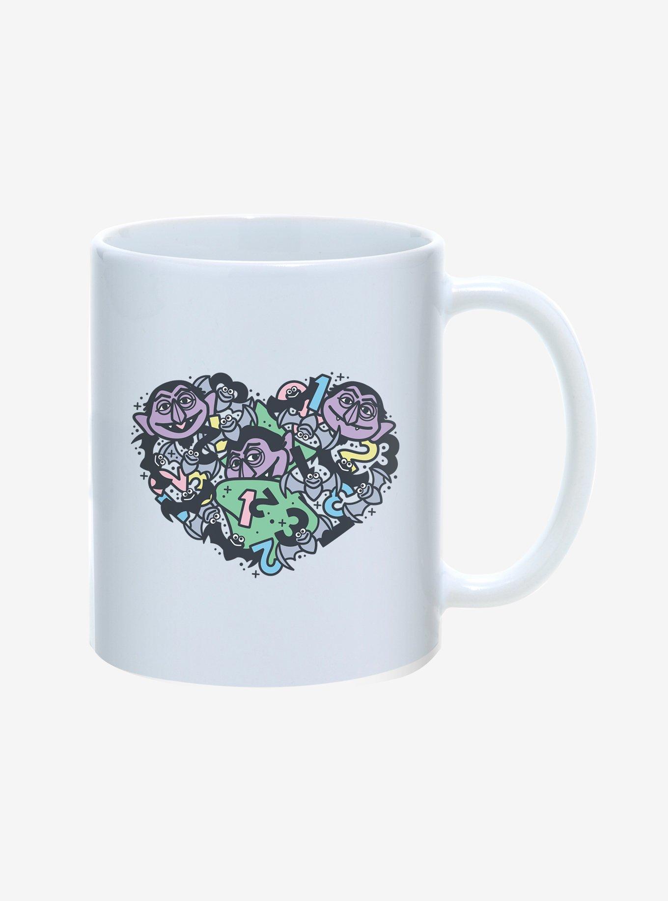 Sesame Street The Count 1 2 3 Bats Heart 11oz Mug, , hi-res