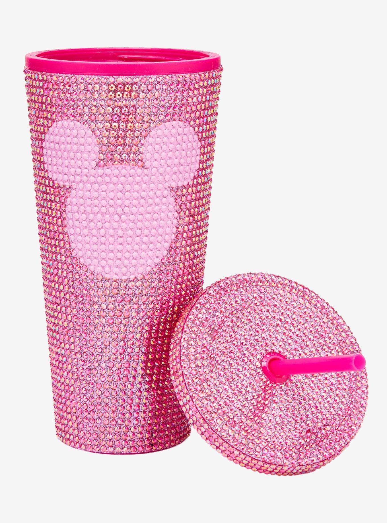 Disney Mickey Mouse Pink Rhinestone Acrylic Travel Cup, , hi-res