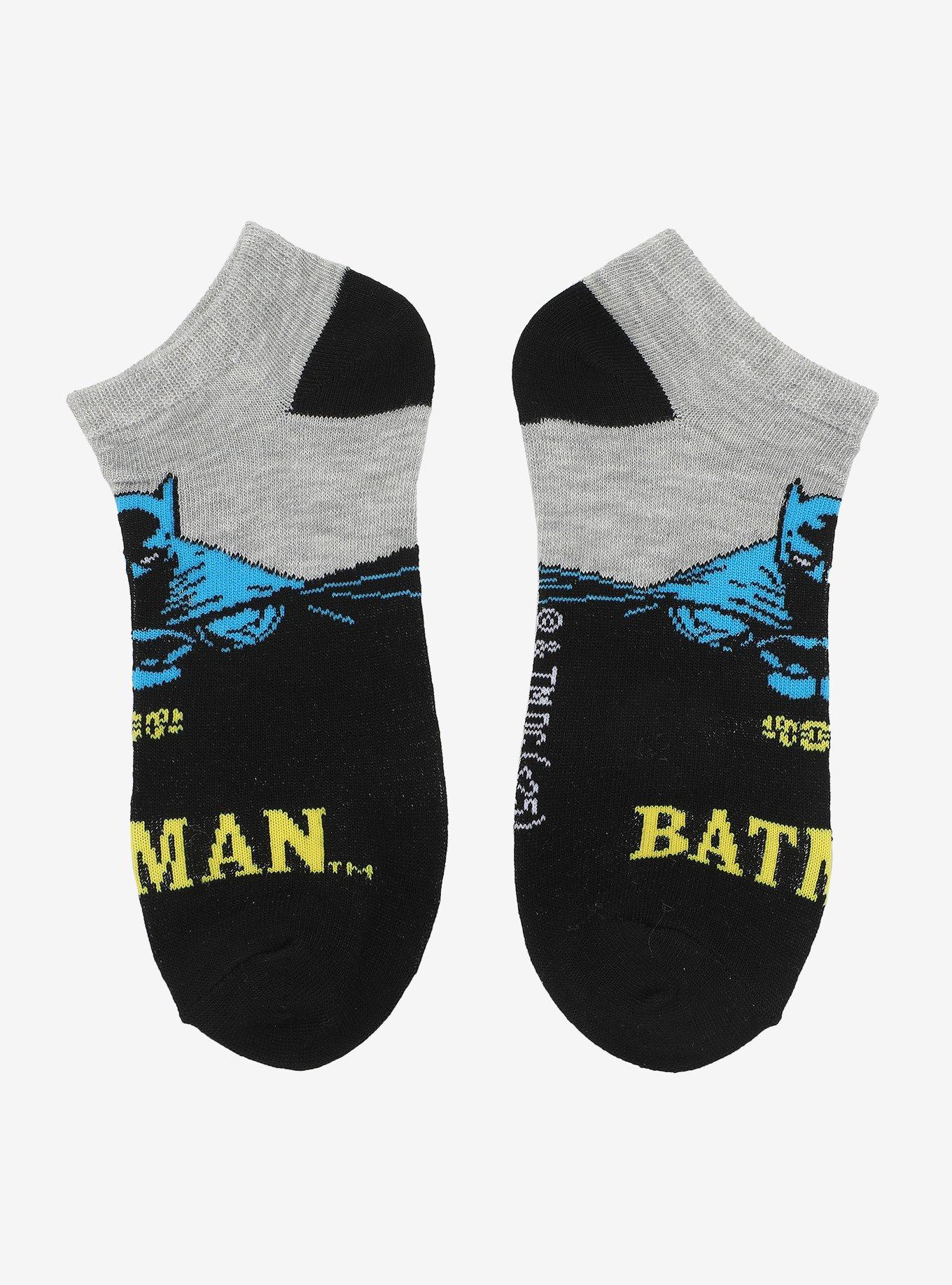 DC Comics Batman & The Joker No-Show Socks 5 Pair, , hi-res