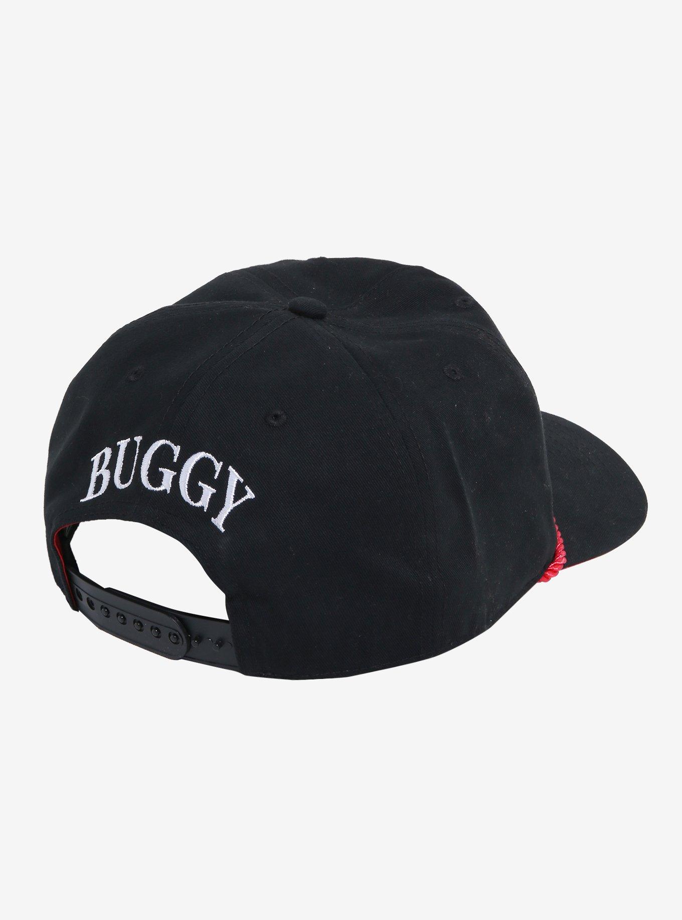 One Piece Buggy Jolly Roger Snapback Hat, , alternate