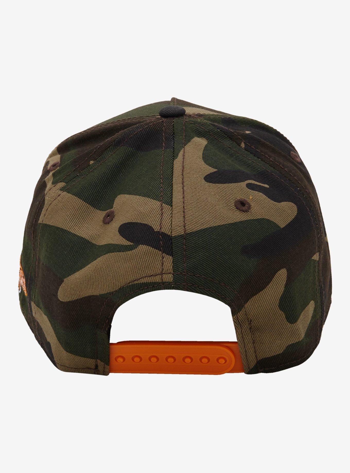 Jurassic Park Camouflage Rubber Patch Snapback Hat, , alternate