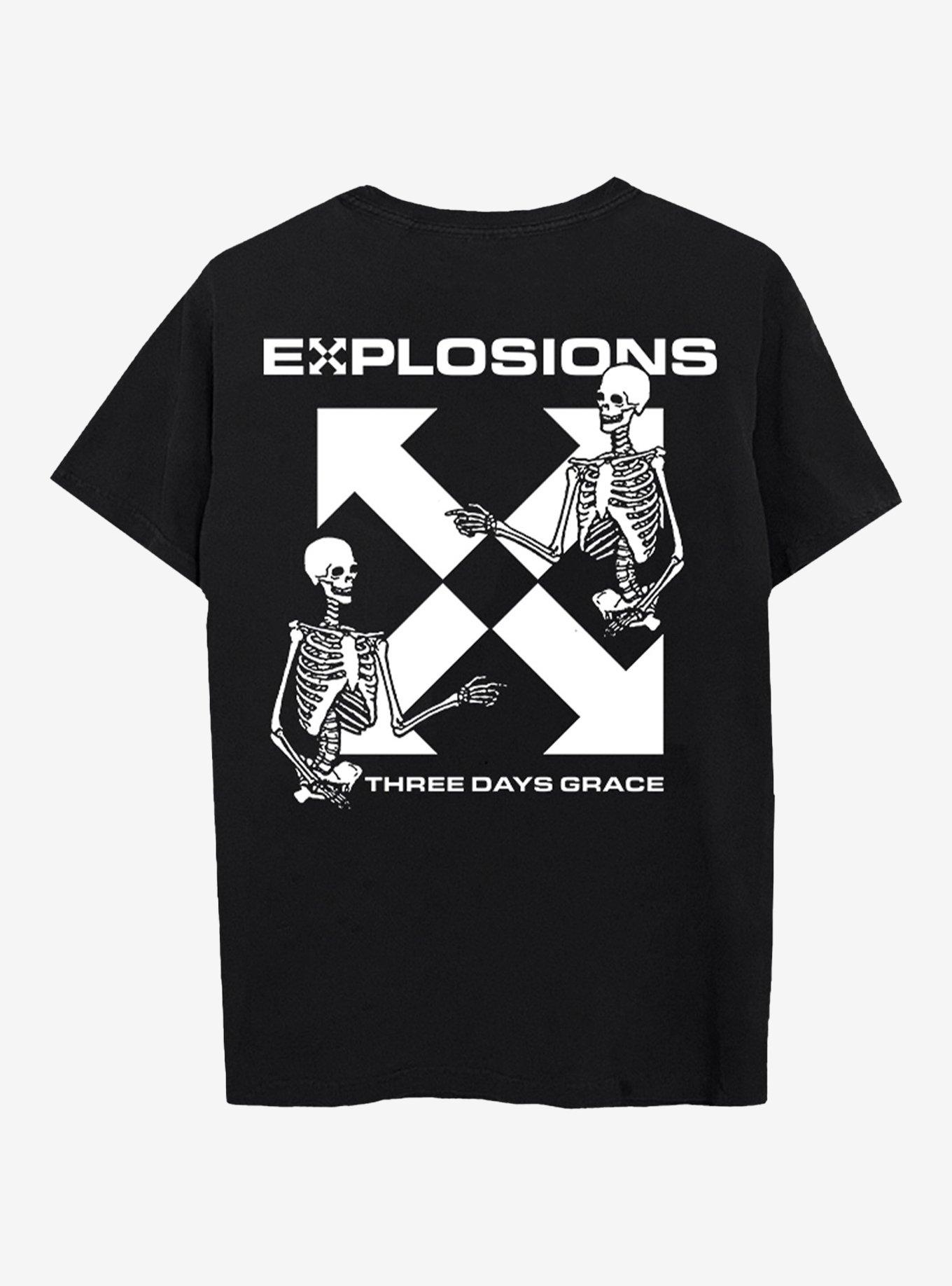 Three Days Grace Explosions Two-Sided T-Shirt, , hi-res