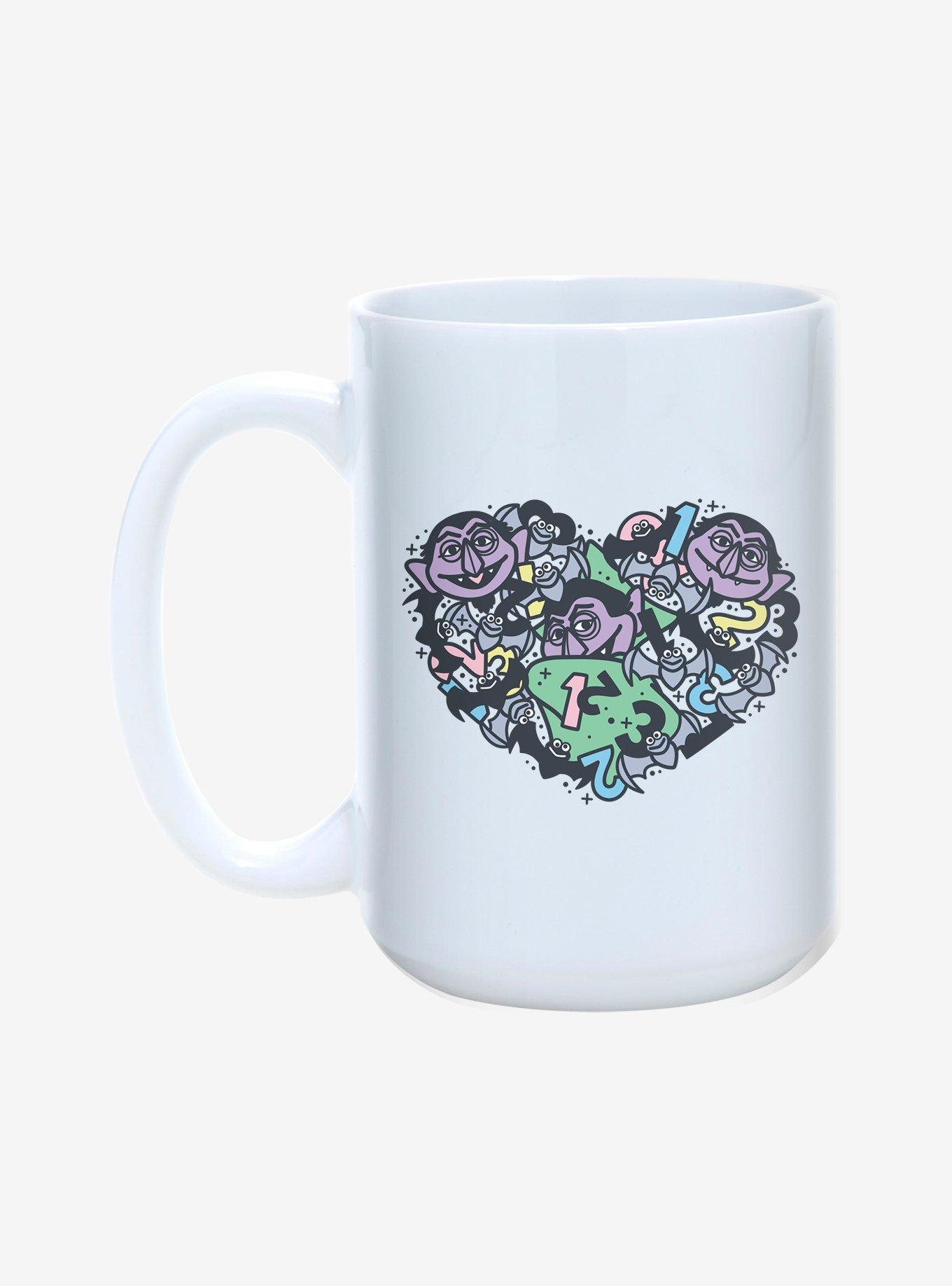 Sesame Street The Count 1 2 3 Bats Heart 15oz Mug, , hi-res