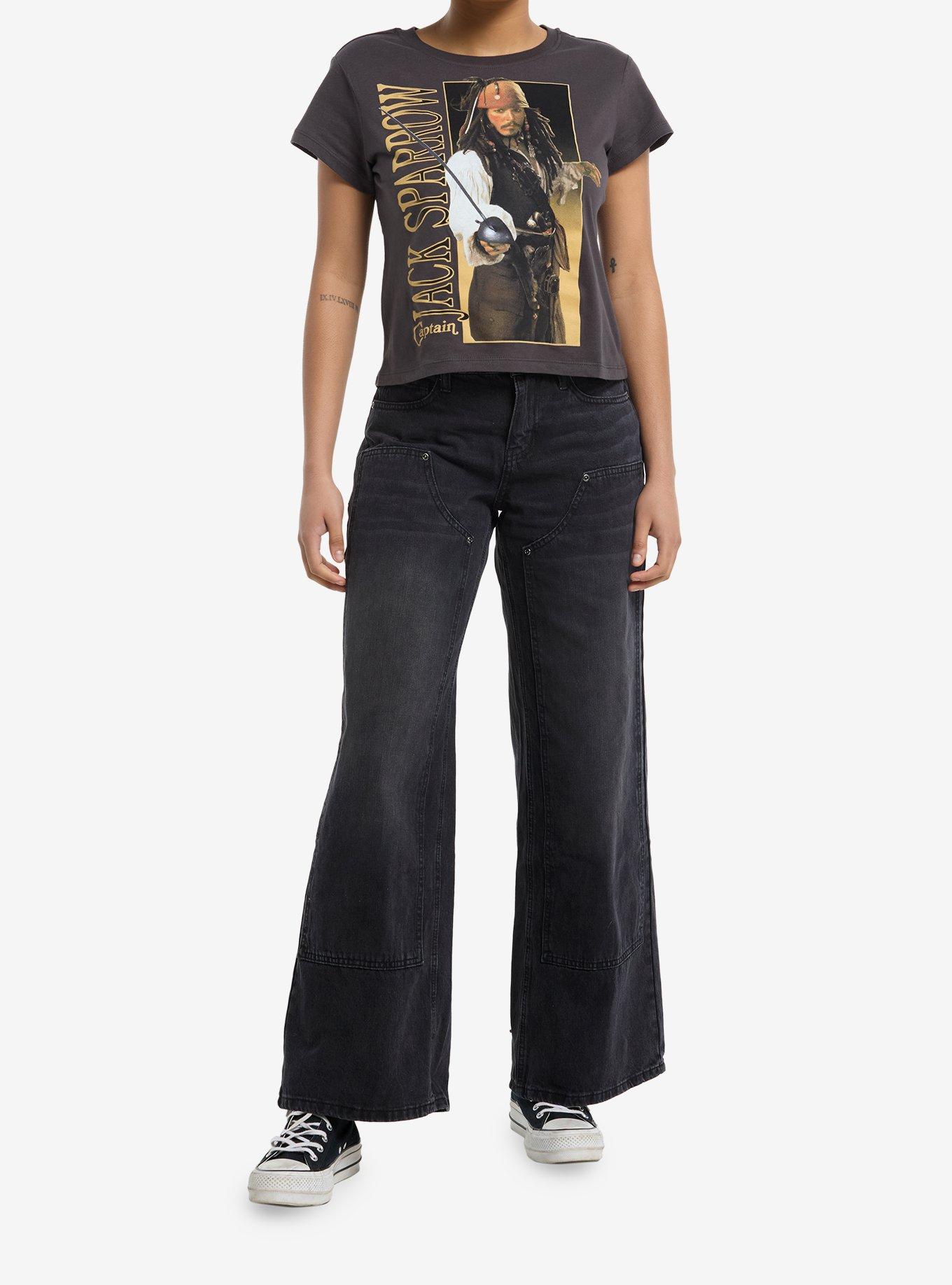 Disney Pirates Of The Caribbean Jack Sparrow Photo Girls Skimmer T-Shirt, , hi-res